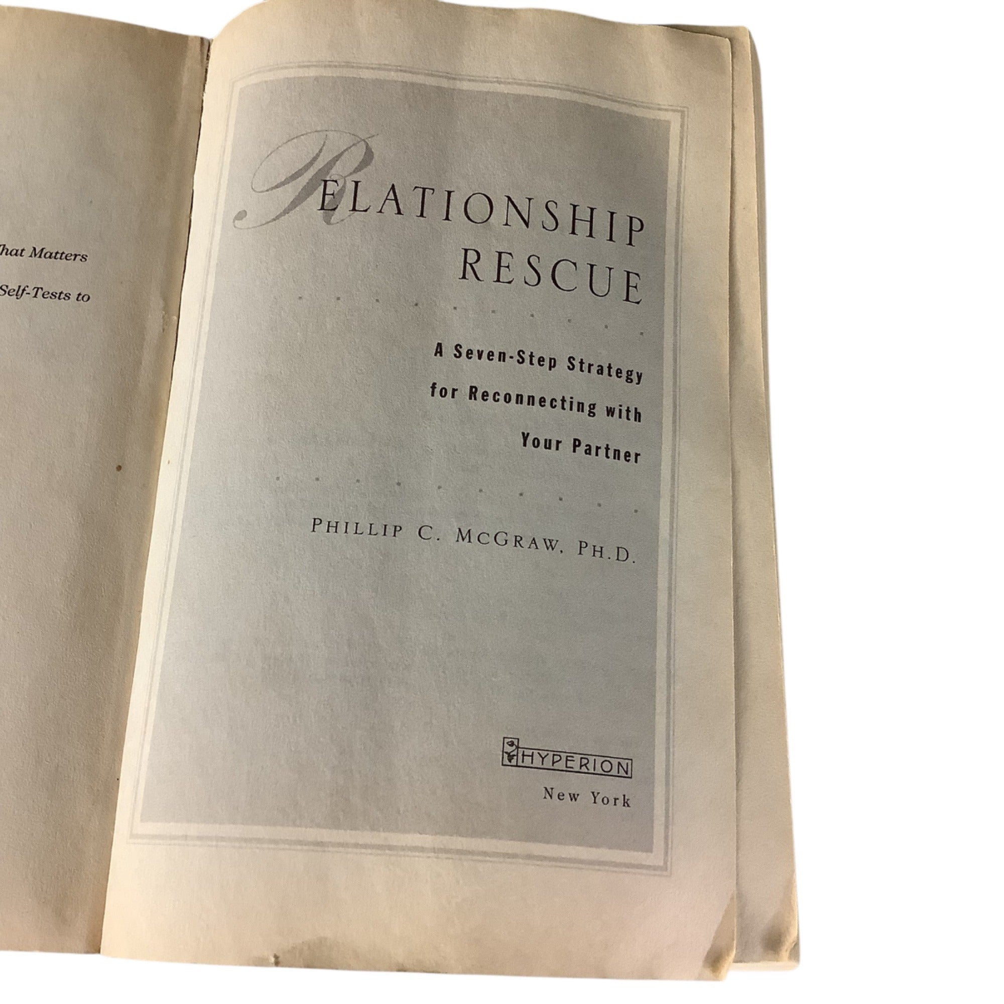 Relationship Rescue By Phillip C. Mcgraw Ph.D. Paperback 2000