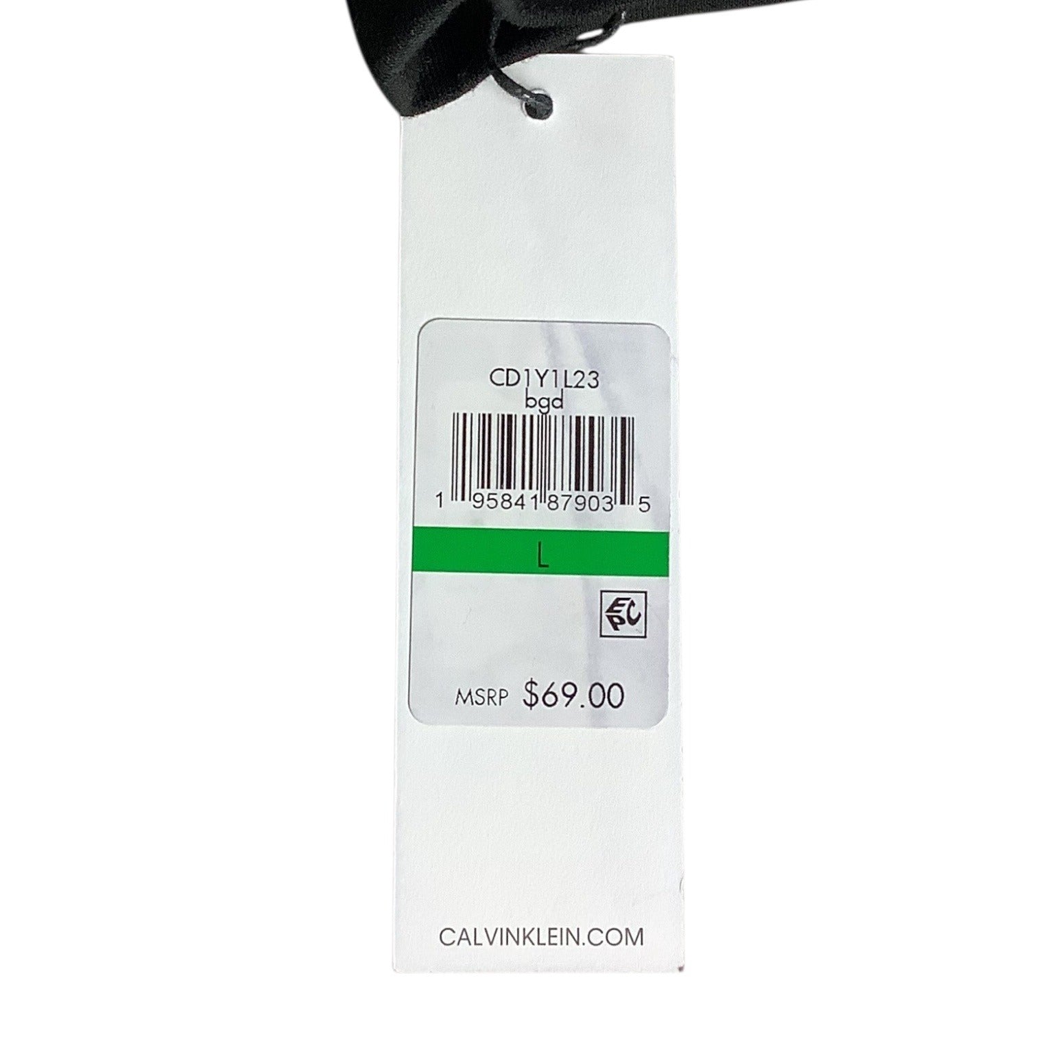 Calvin Klein Side Logo Hoodie Black Dress Womens Size L Long Sleeve