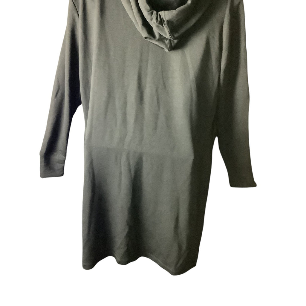 Calvin Klein Side Logo Hoodie Black Dress Womens Size L Long Sleeve