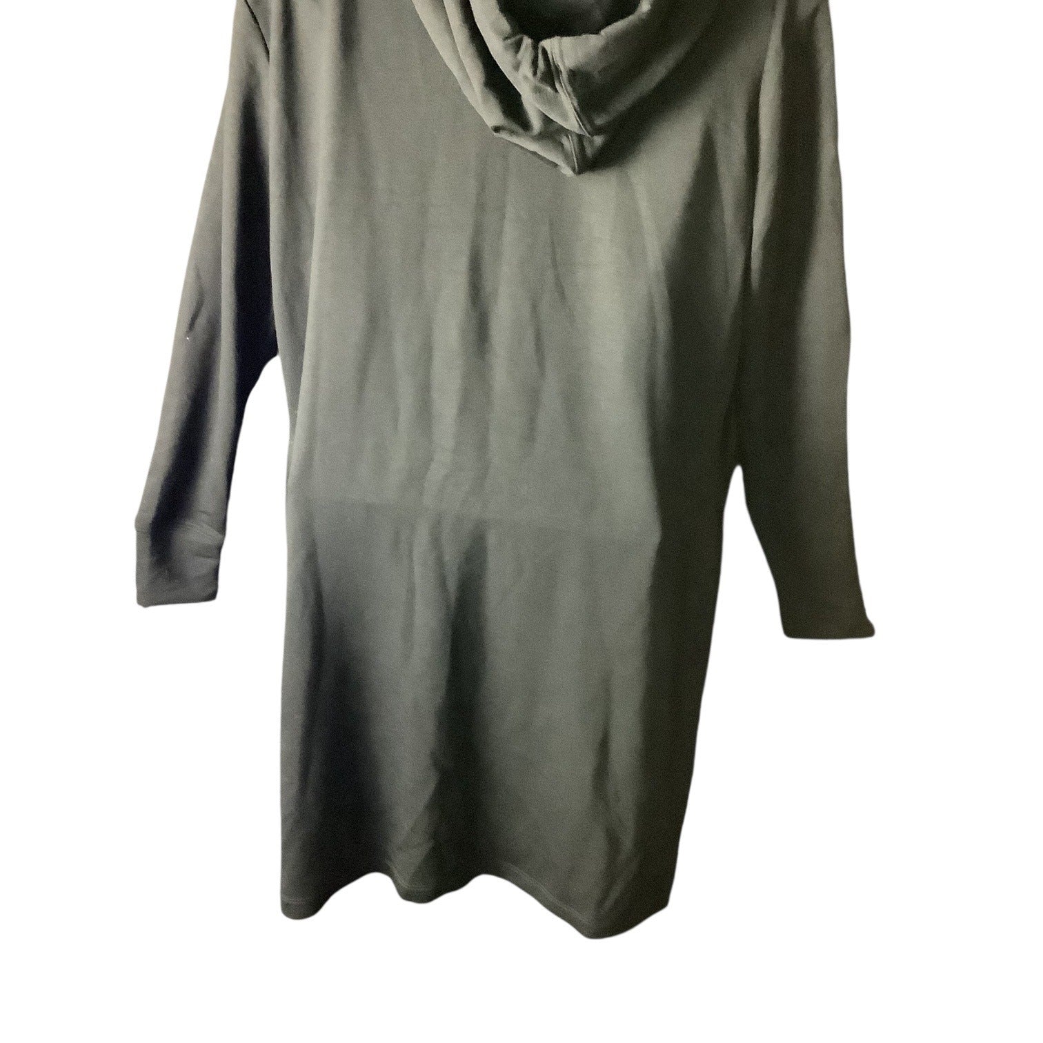 Calvin Klein Side Logo Hoodie Black Dress Womens Size L Long Sleeve