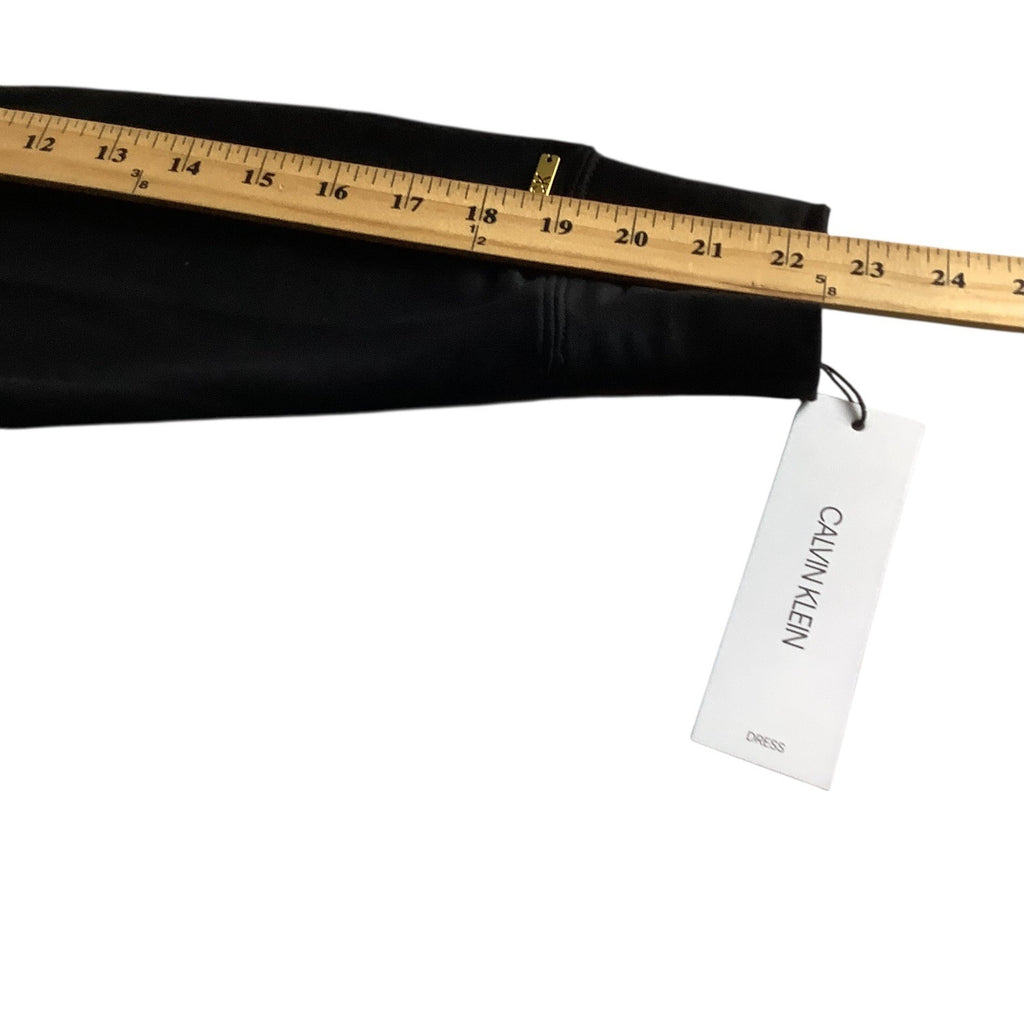 Calvin Klein Side Logo Hoodie Black Dress Womens Size L Long Sleeve