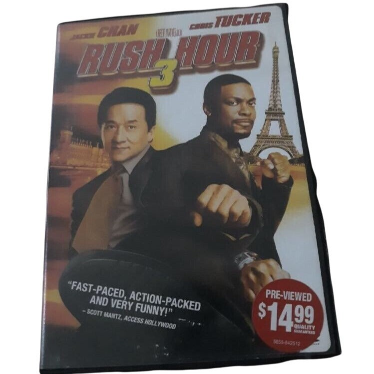 Rush Hour 3 DVD Jackie Chan Chris Tucker 2007 Action Comedy Movie