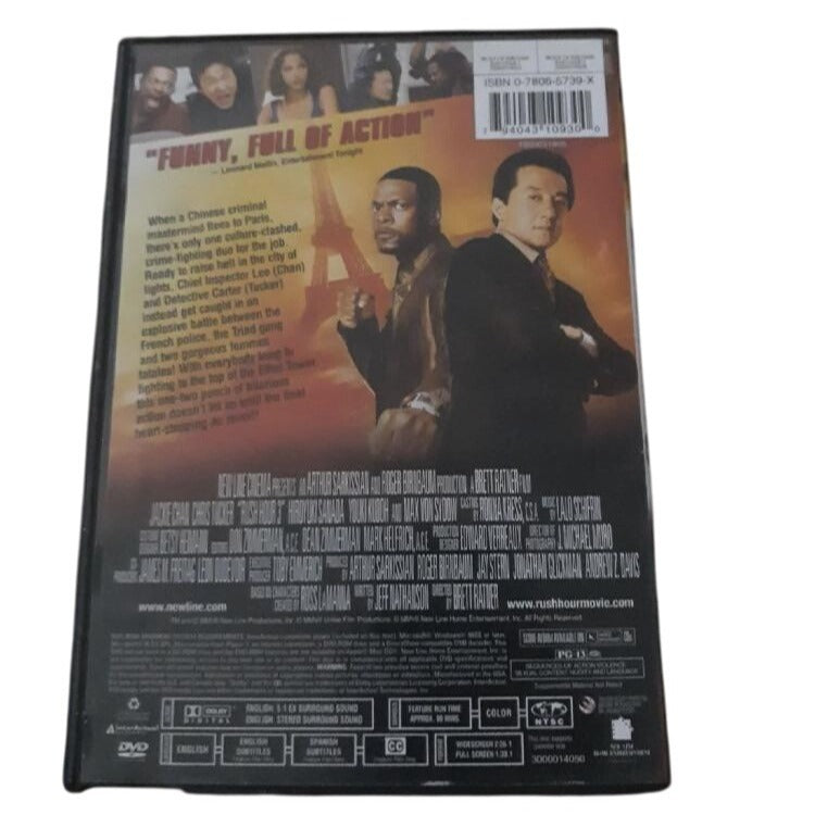 Rush Hour 3 DVD Jackie Chan Chris Tucker 2007 Action Comedy Movie