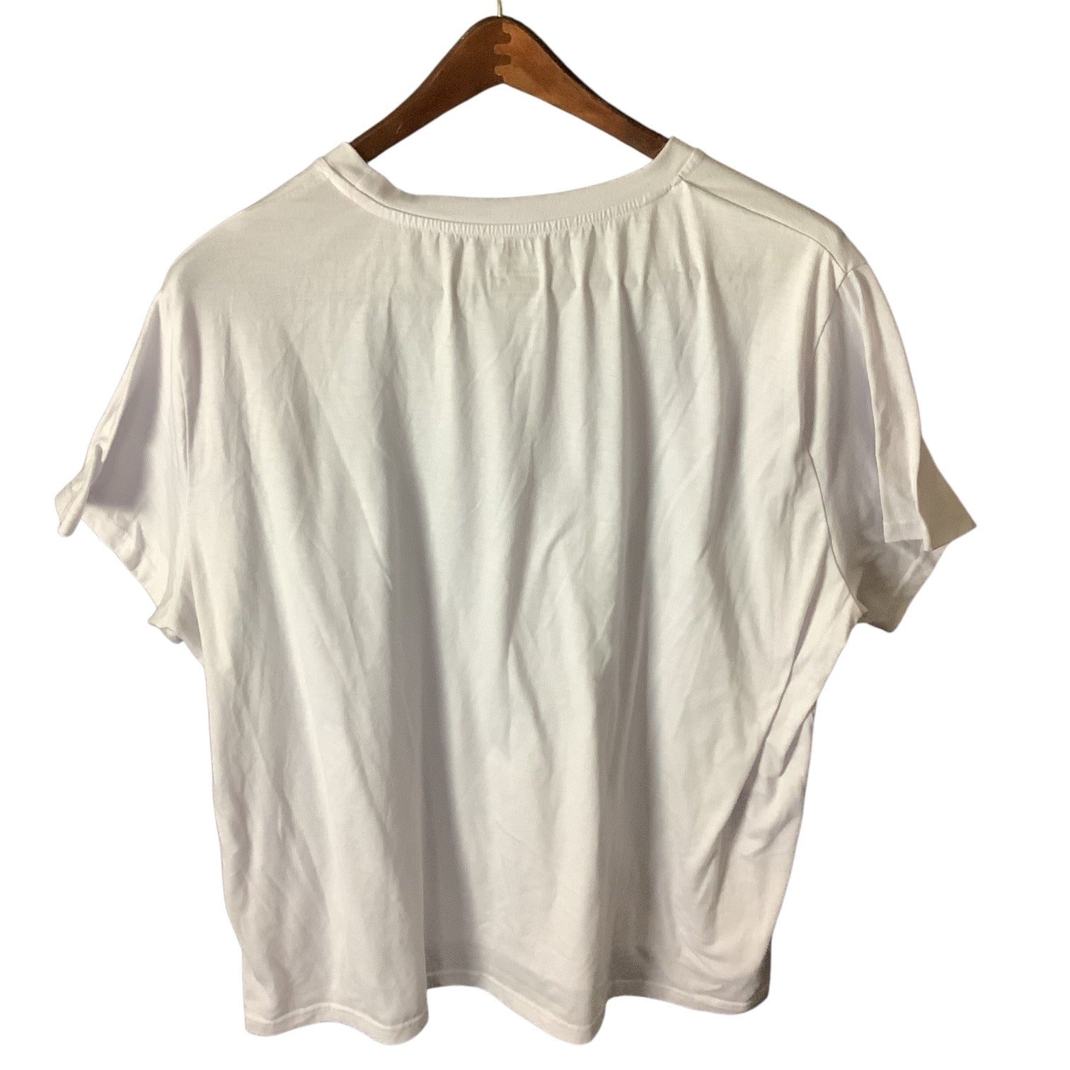 SHEIN Womens Curve 5XL White Graphic T-Shirt "Its True All True" Short Sleeve