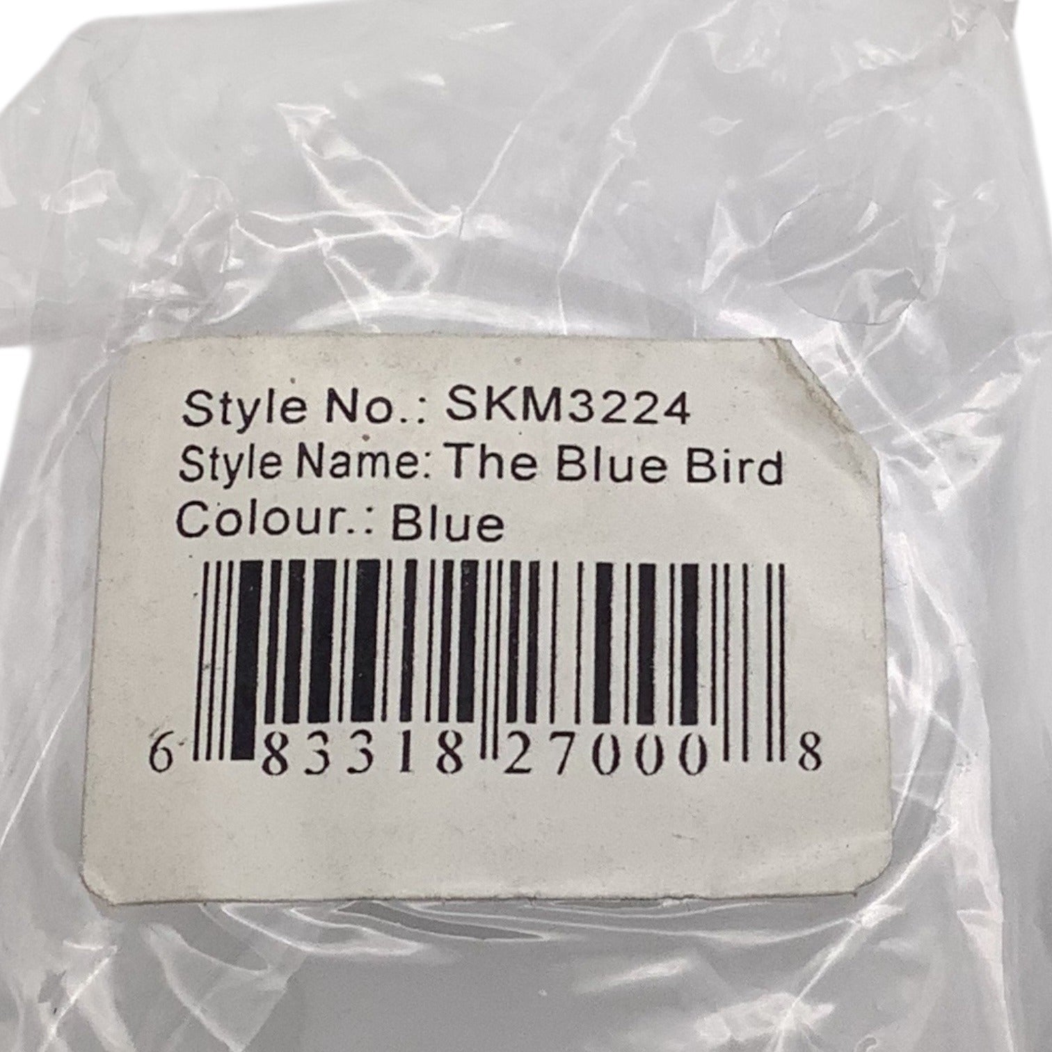 Skinny Tie Madness Blue Plaid Neck Tie Men Style SKM3224 "The Blue Bird" Cotton