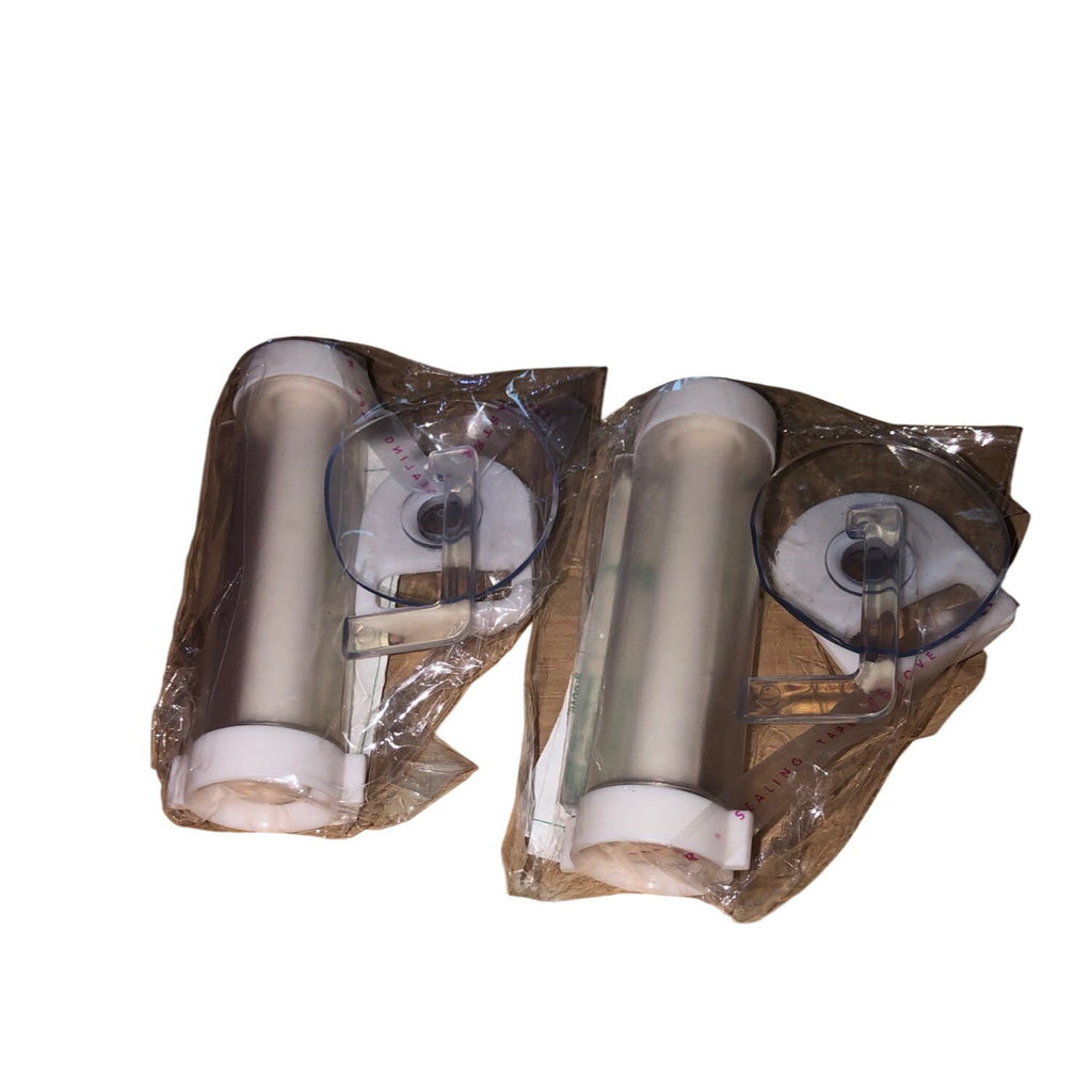 Rolling Tube Toothpaste Squeezer Bathroom Gadget Set Of 2 White Plastic