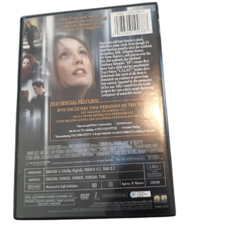 The Forgotten DVD Julianna Moore 2004 Special Edition Thriller Movie PG-13