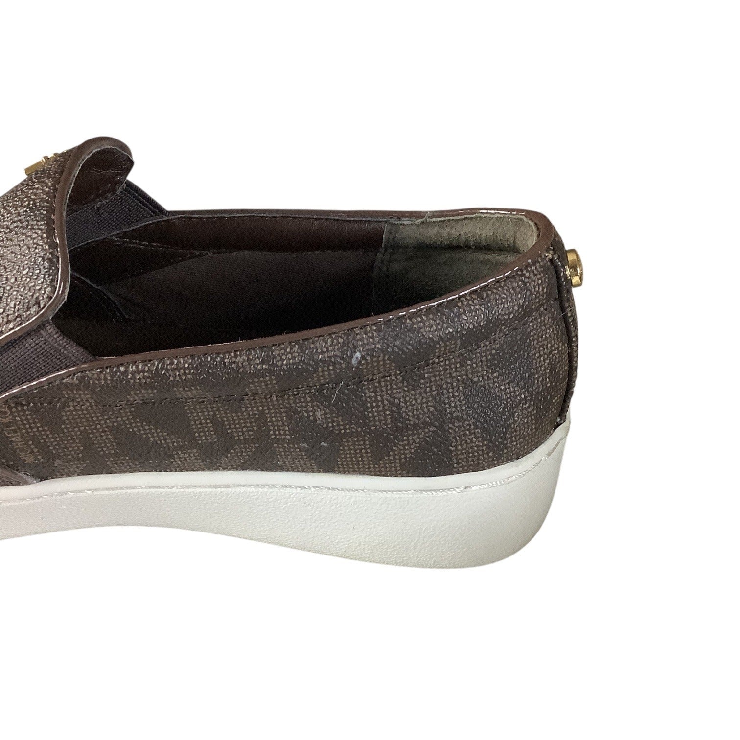 Michael Michael Kors Keaton Slip on Sneakers Women's Shoes Brown Size 7M