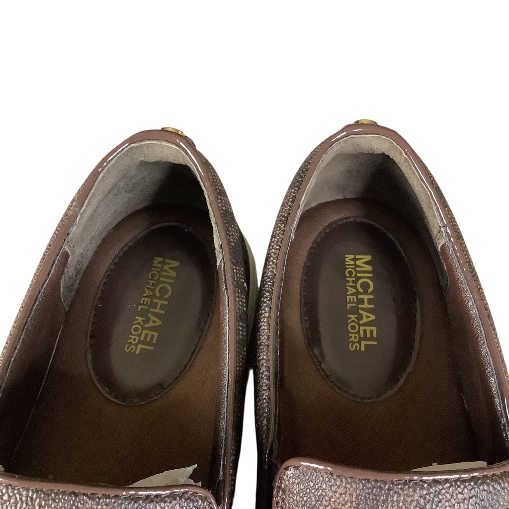 Michael Michael Kors Keaton Slip on Sneakers Women's Shoes Brown Size 7M