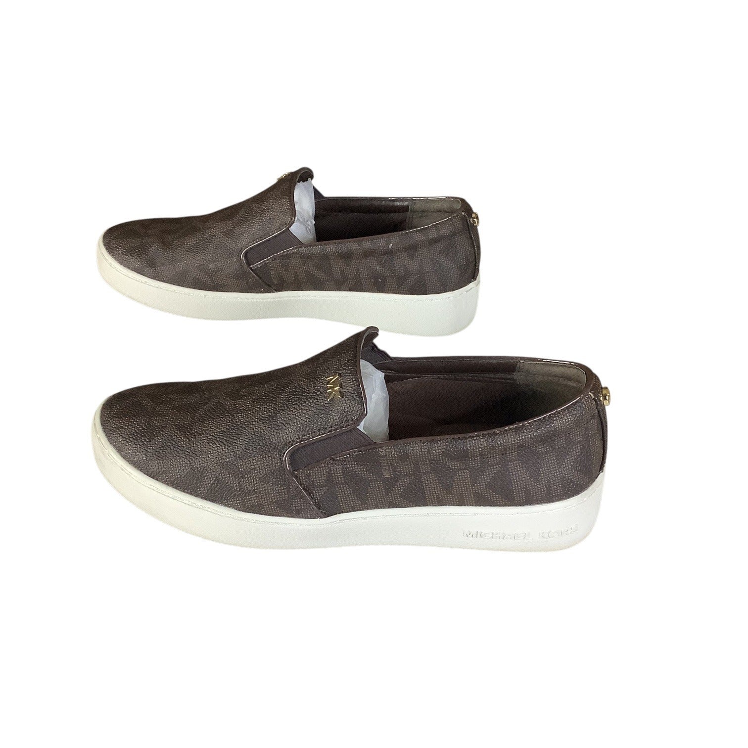 Michael Michael Kors Keaton Slip on Sneakers Women's Shoes Brown Size 7M