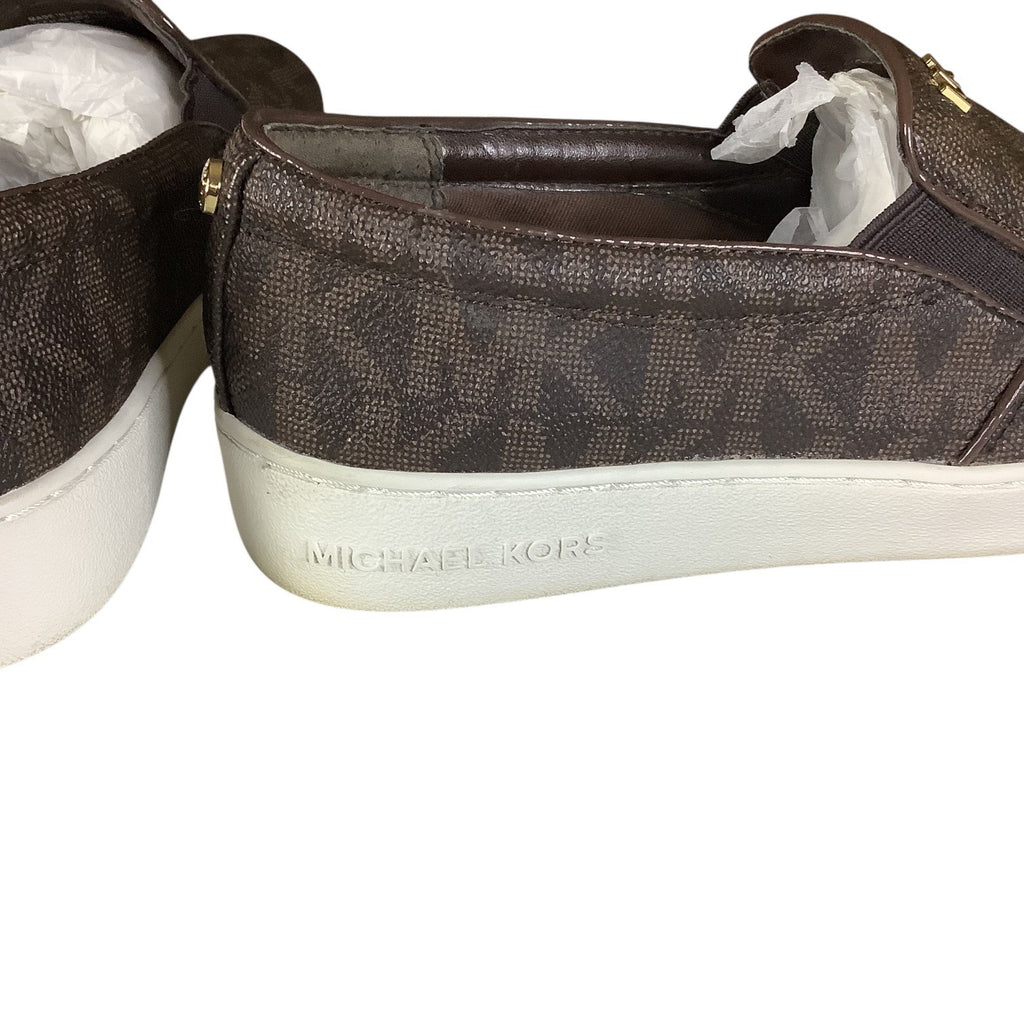 Michael Michael Kors Keaton Slip on Sneakers Women's Shoes Brown Size 7M