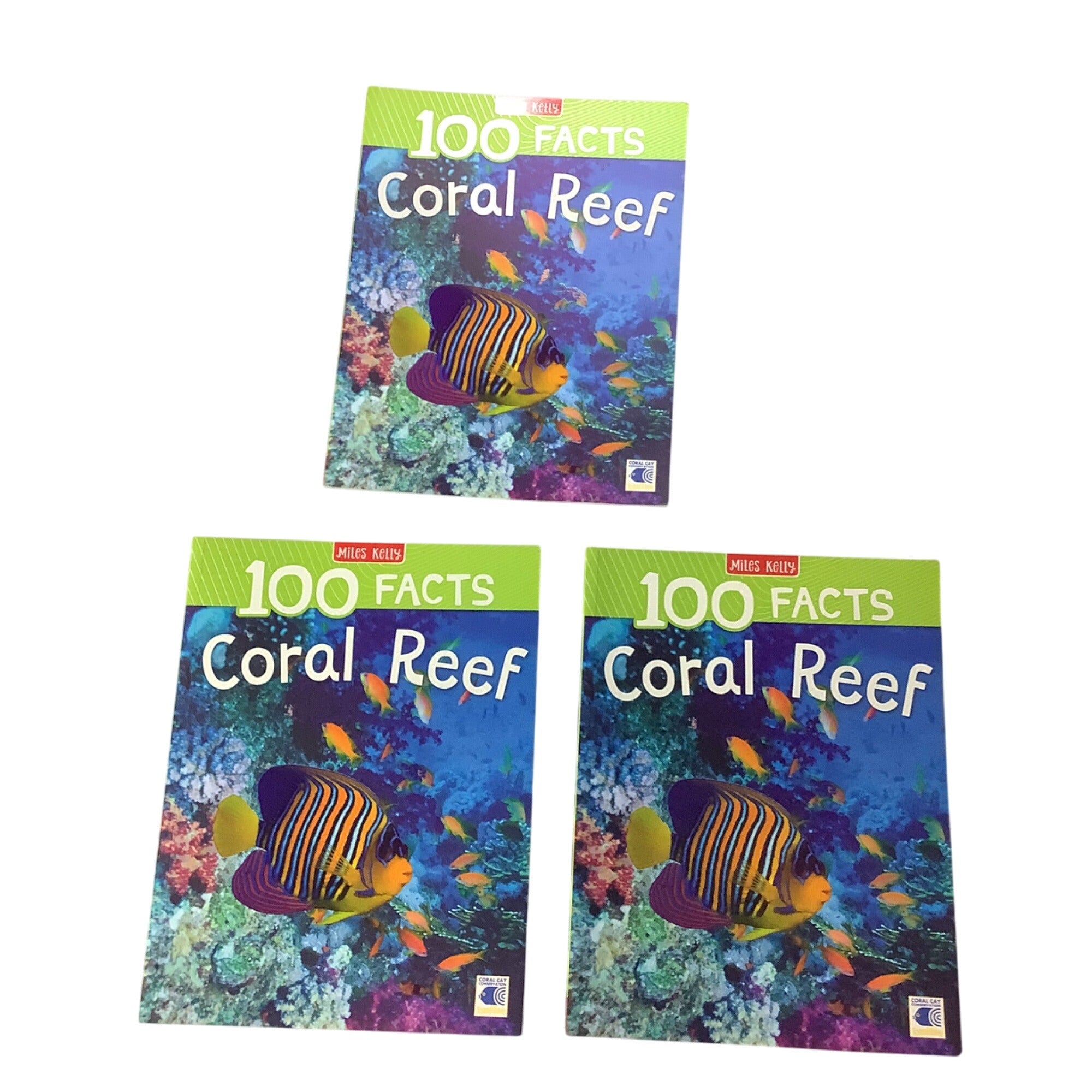 100 Facts Coral Reef Paperback Book Bundle Miles Kelly Children’s Educational Books