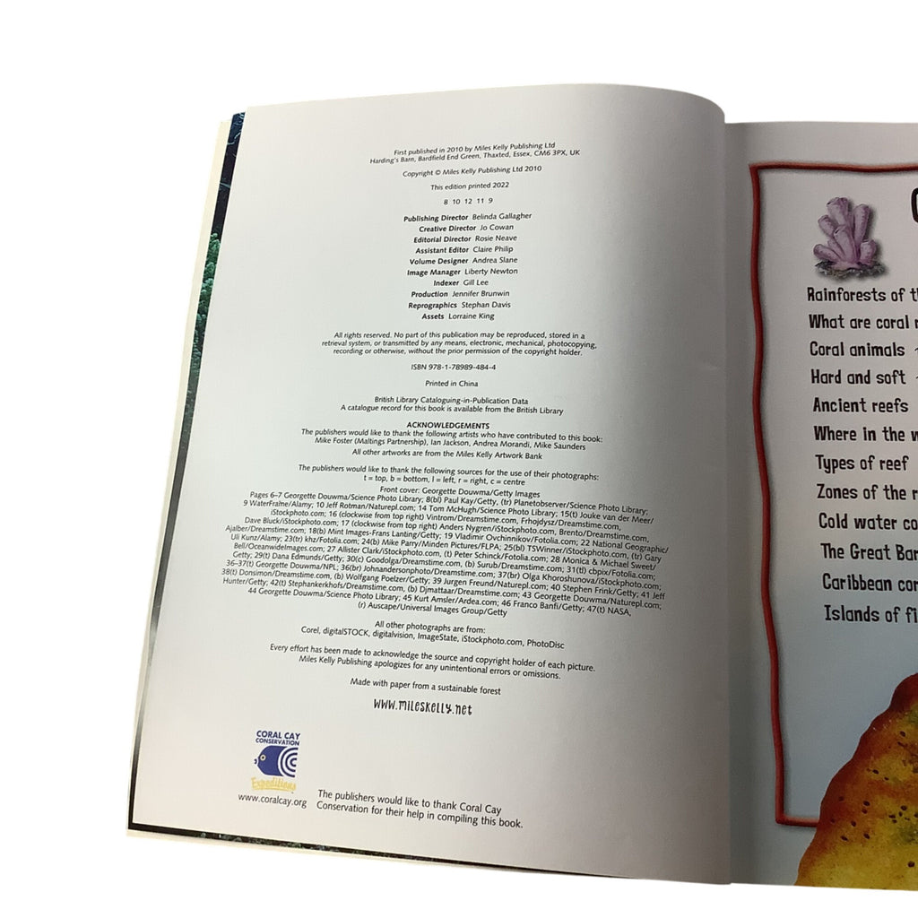 100 Facts Coral Reef Paperback Book Bundle Miles Kelly Children’s Educational Books