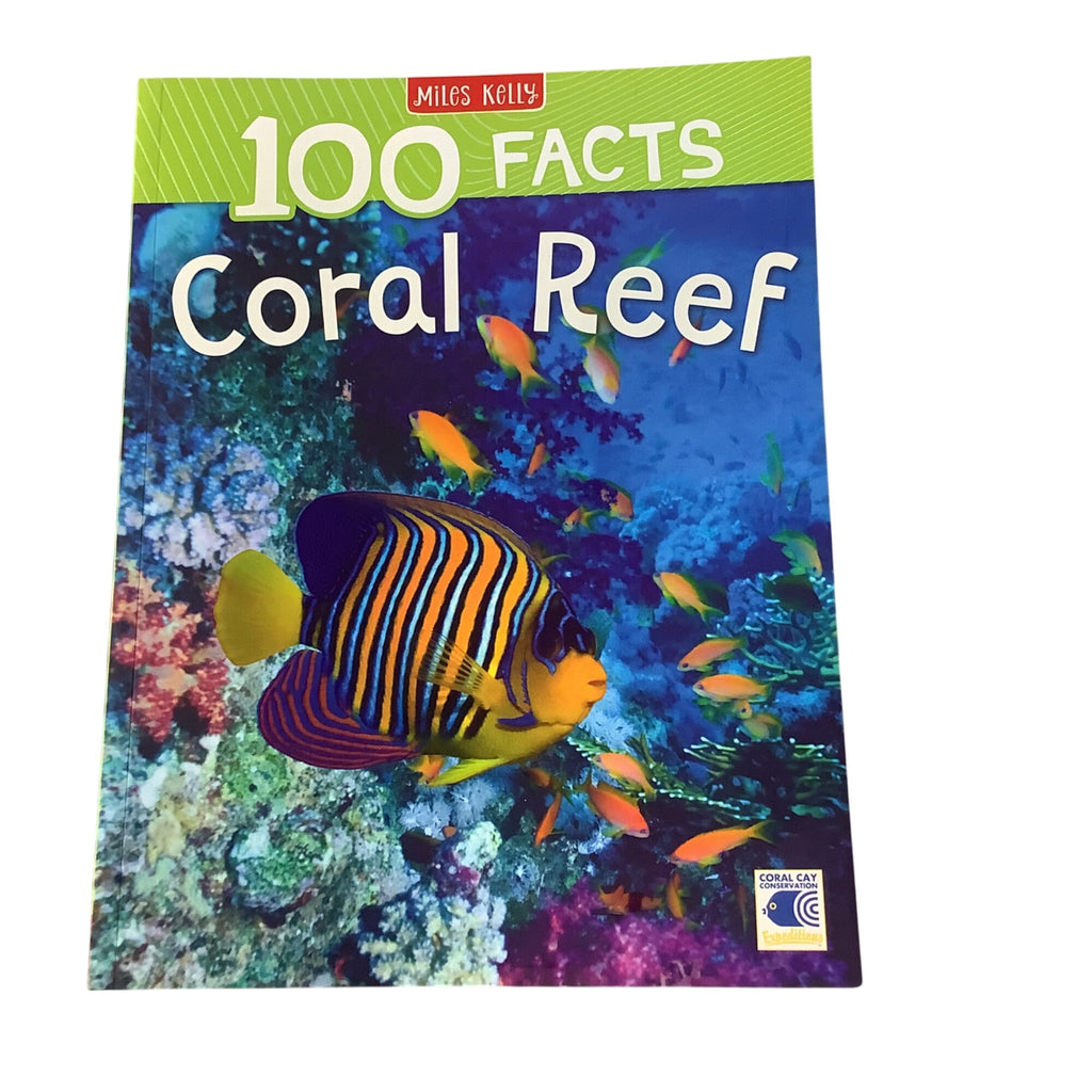 100 Facts Coral Reef Paperback Book Bundle Miles Kelly Children’s Educational Books