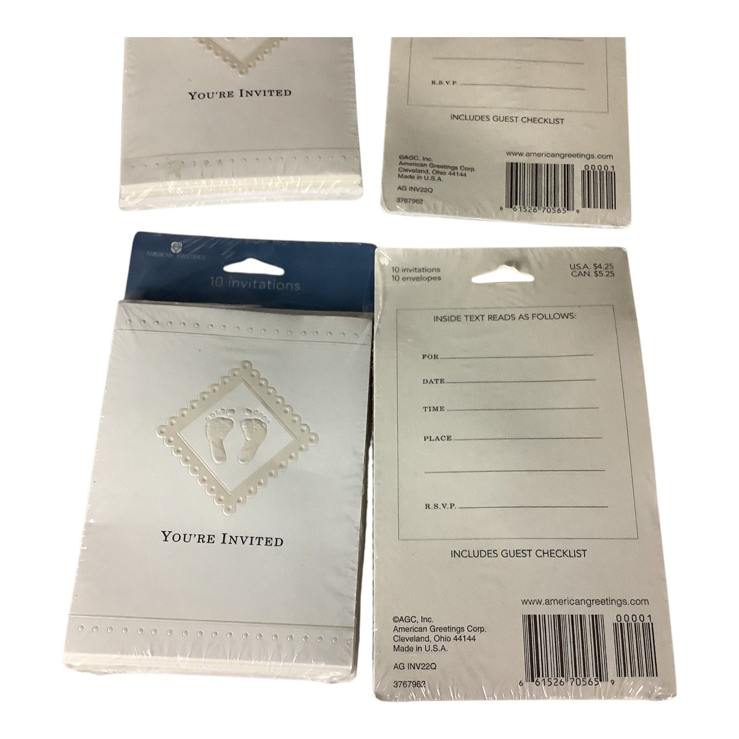 Youre Invited Baby Shower Invitations 4 Pack (10 Each) By American Greetings