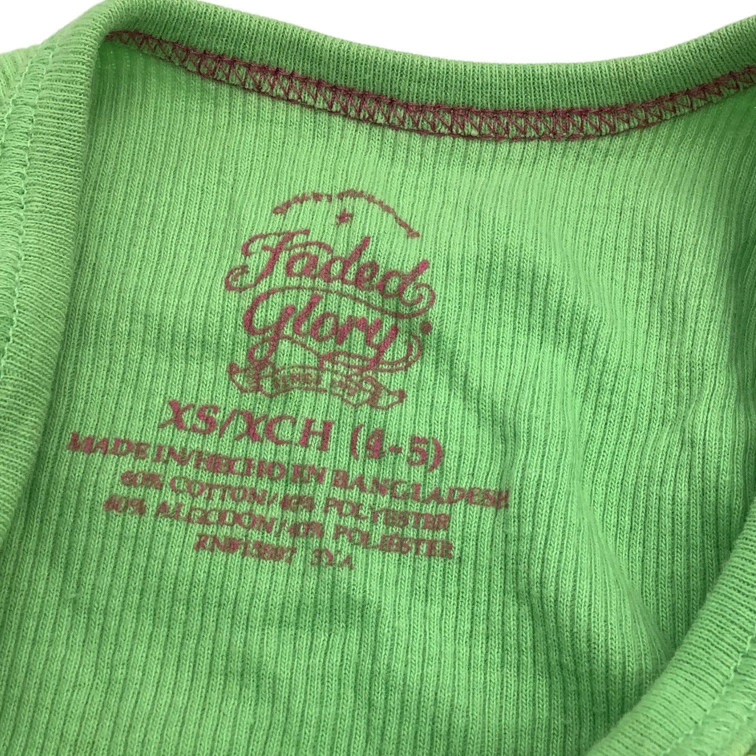 Lot Of 3 Girls Size XS 4-5 Tank Tops Green Purple Pink Butterfly & Leopard Print