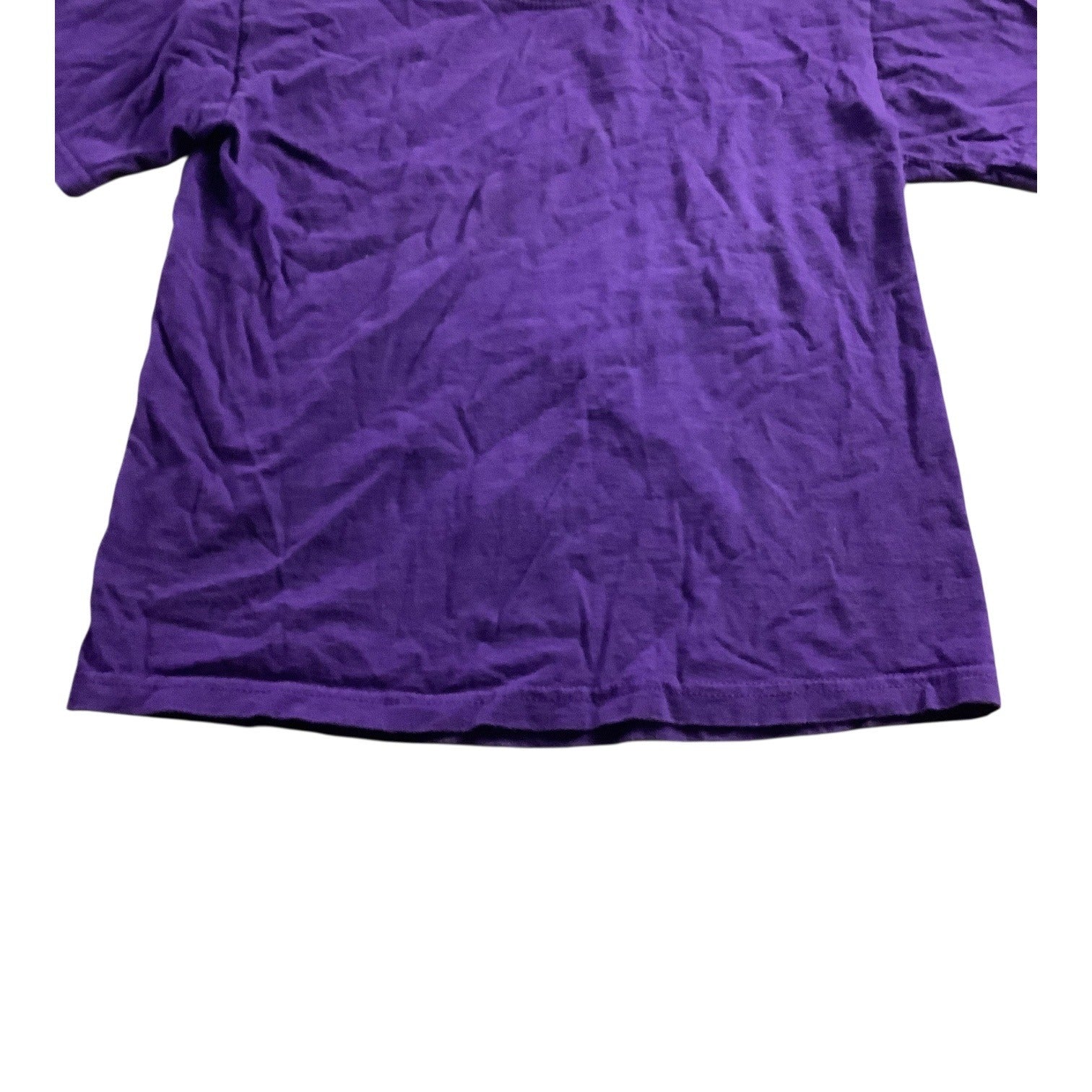 Jerzees Girls Crew Neck T-Shirt Purple Size M 10-12 Short Sleeve Casual Cotton