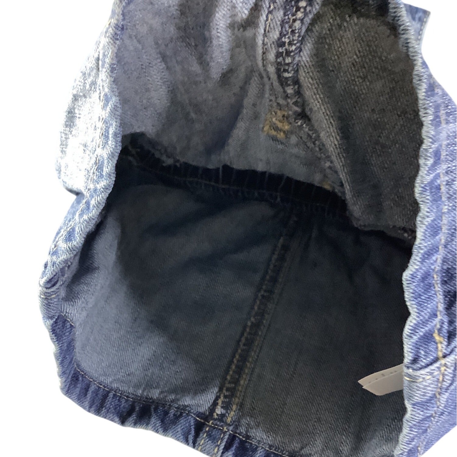 Old Navy Baby Girl Denim Overall Dress Adjustable Straps 3-6M Blue Sleeveless