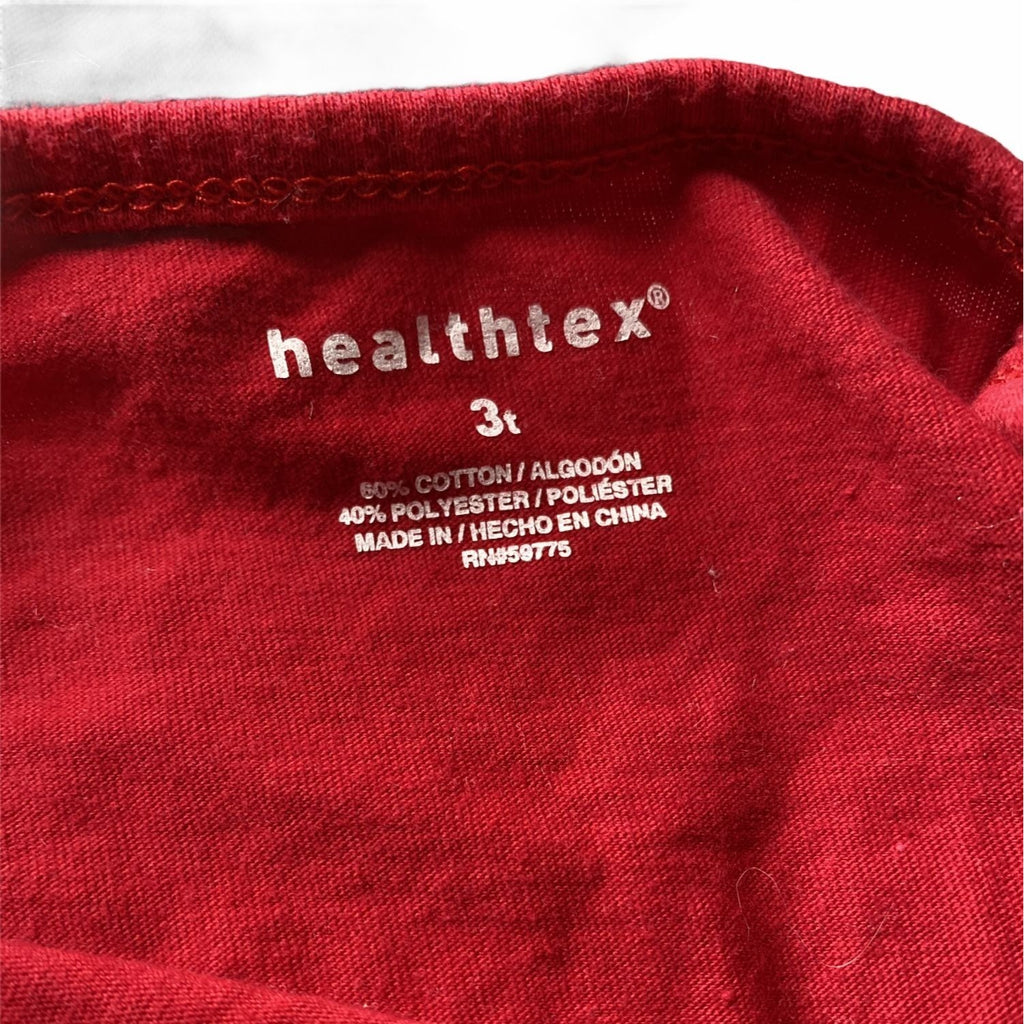 Healthtex Toddler Girls Sz 3T Outfit Red Tank Top Black Pants Ice Cream Graphic