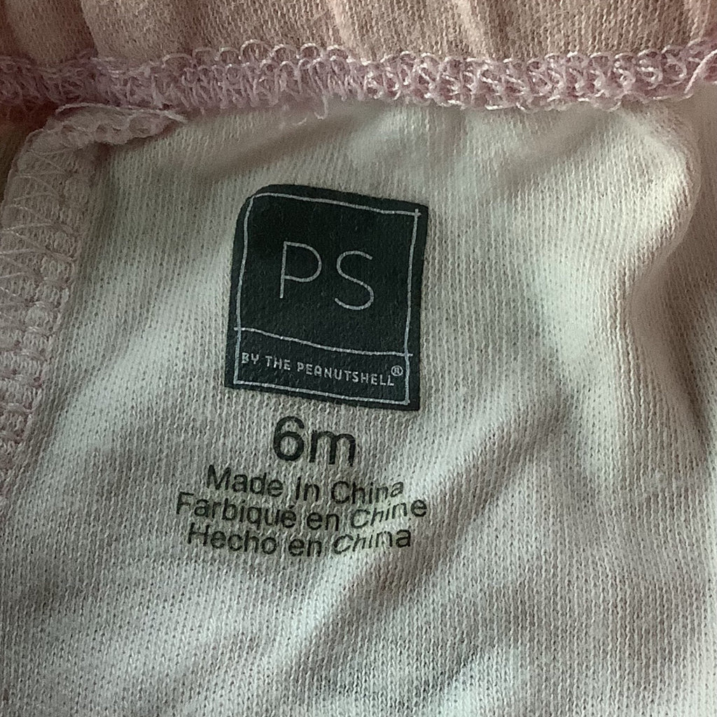 Lot of 2pc PS By The Peanutshell Baby Girl Pants 6M Polka Dot & Ballerina Prints