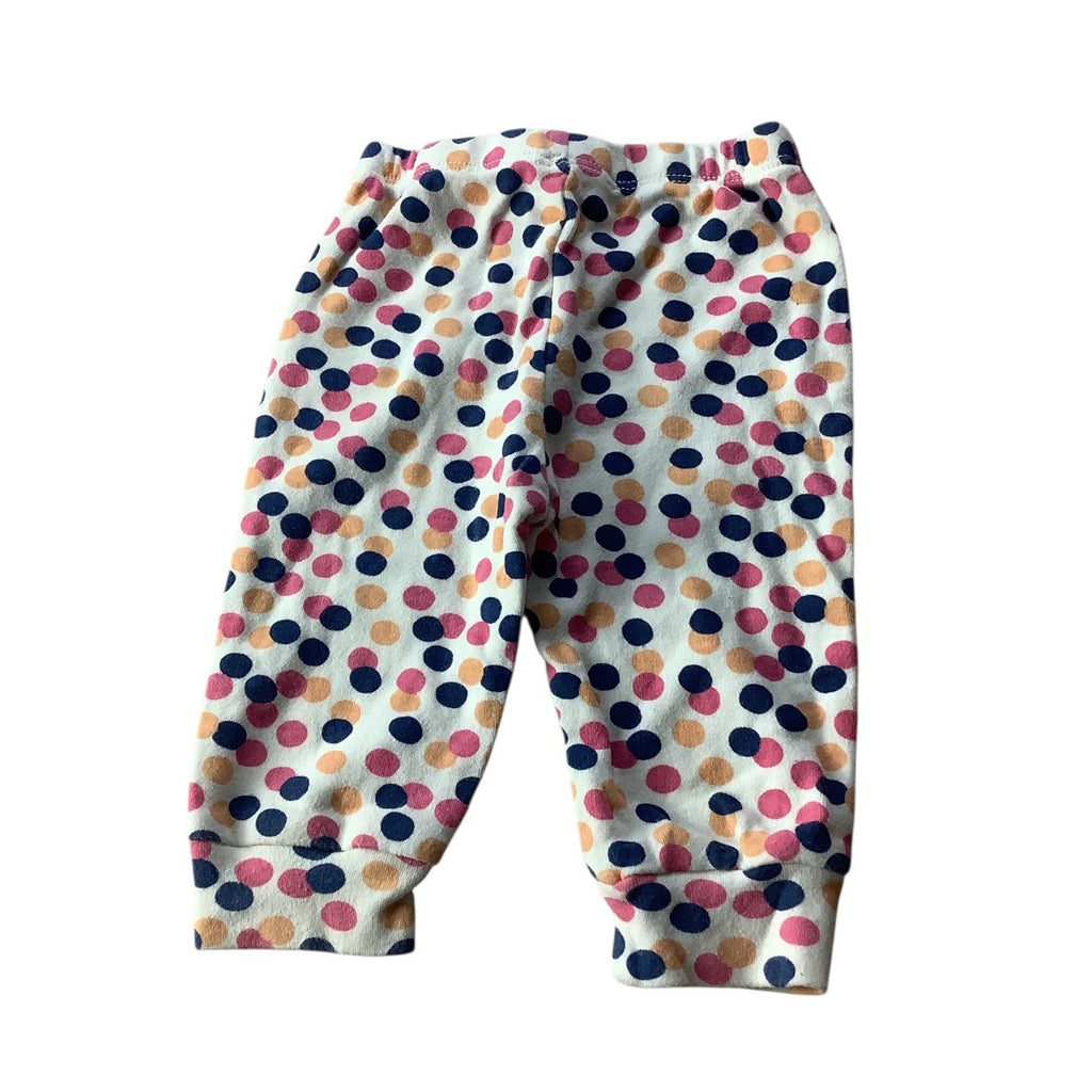 Lot of 2pc PS By The Peanutshell Baby Girl Pants 6M Polka Dot & Ballerina Prints