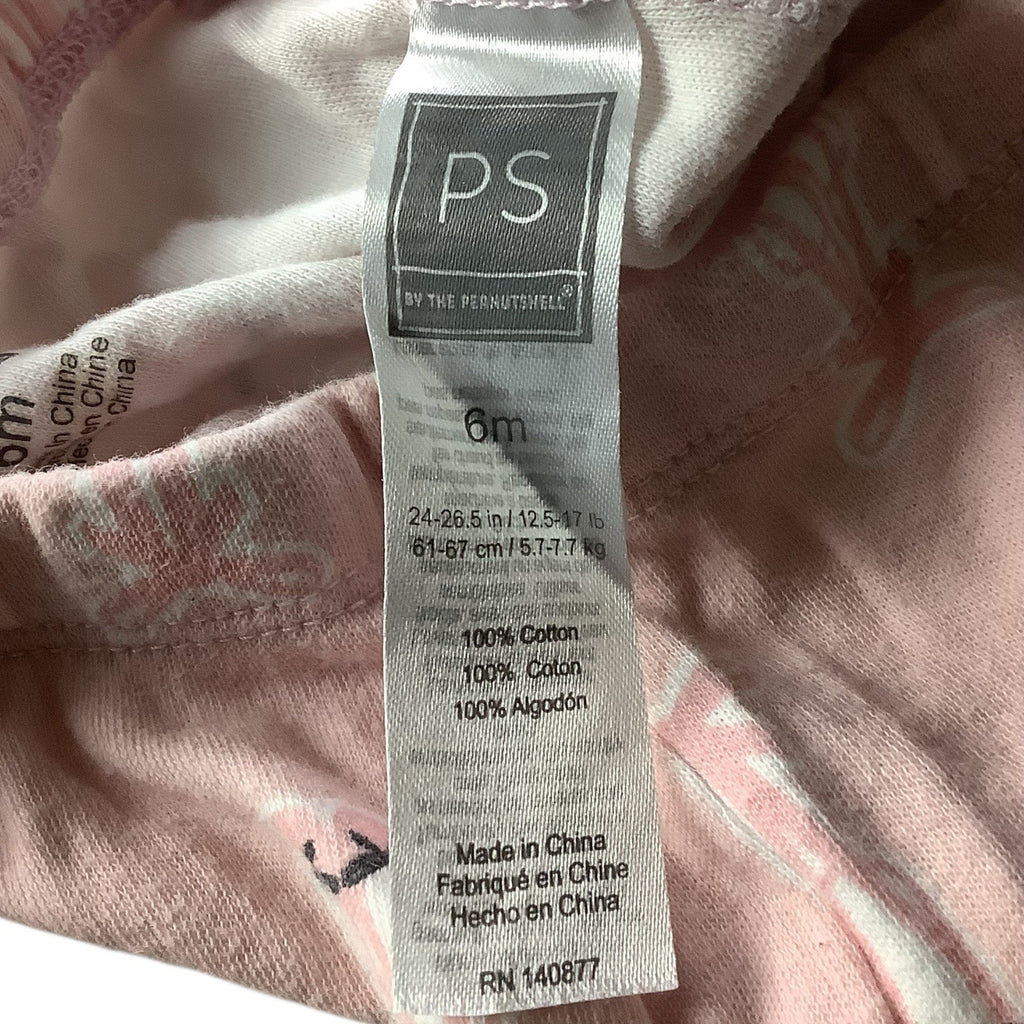 Lot of 2pc PS By The Peanutshell Baby Girl Pants 6M Polka Dot & Ballerina Prints