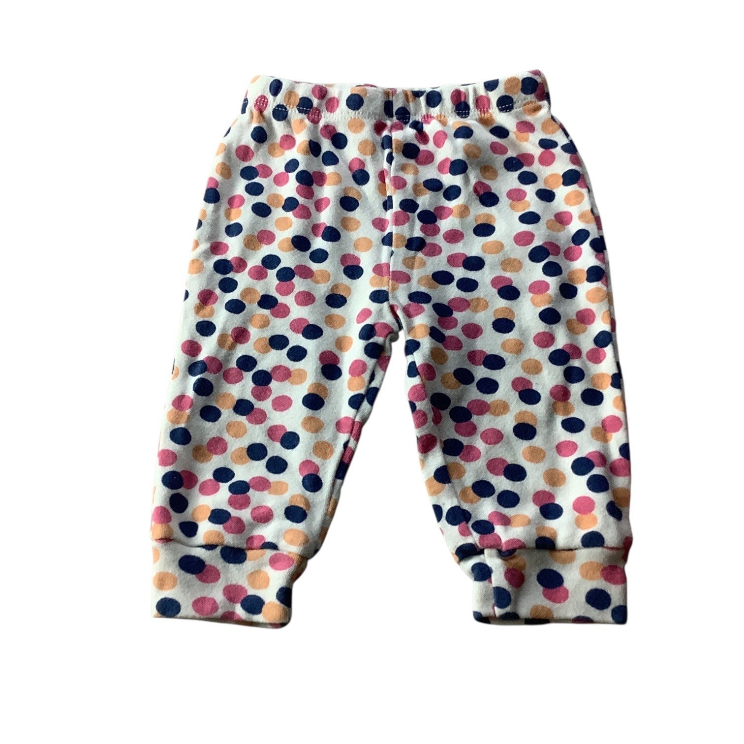 Lot of 2pc PS By The Peanutshell Baby Girl Pants 6M Polka Dot & Ballerina Prints