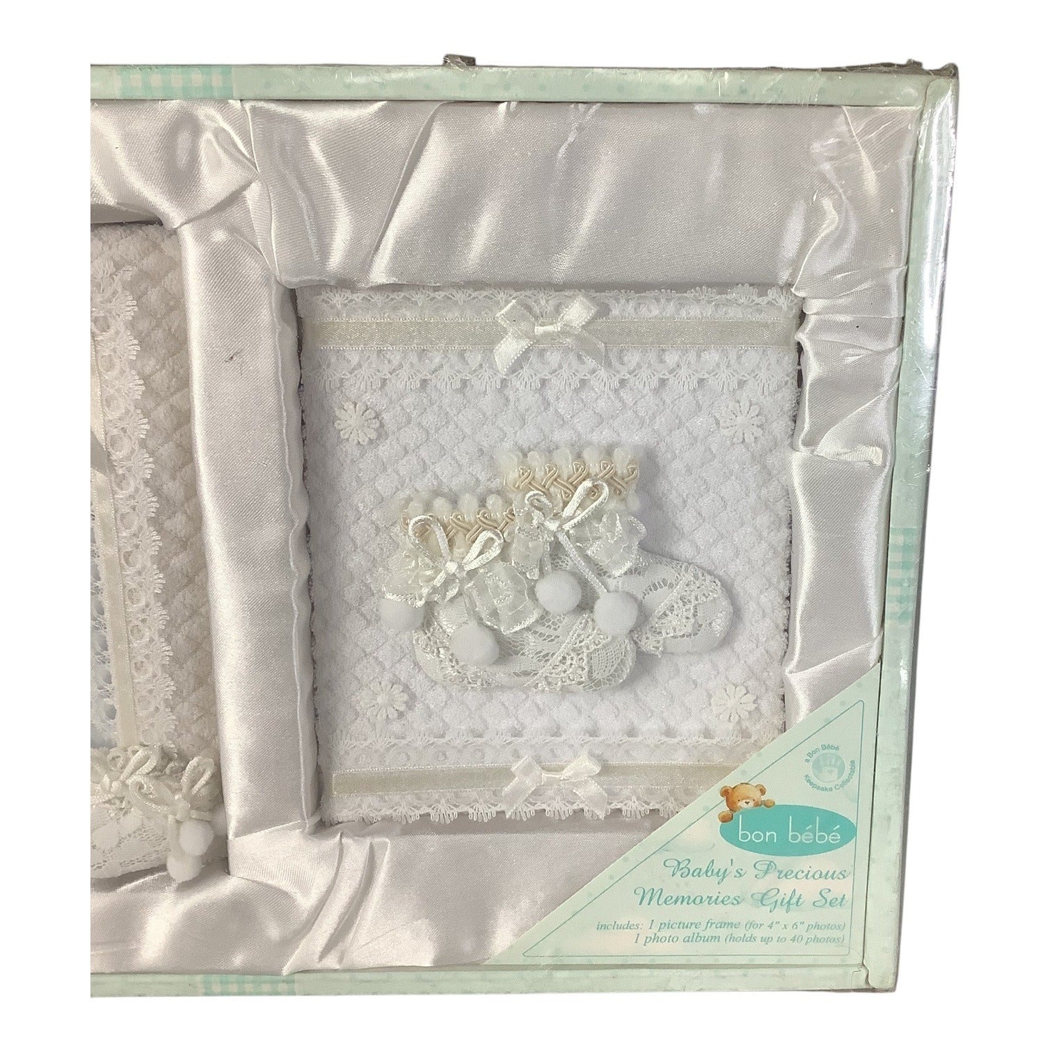 Bon Bebe Baby’s  Precious Memories Keepsake Gift Set With Photo Frame & Album