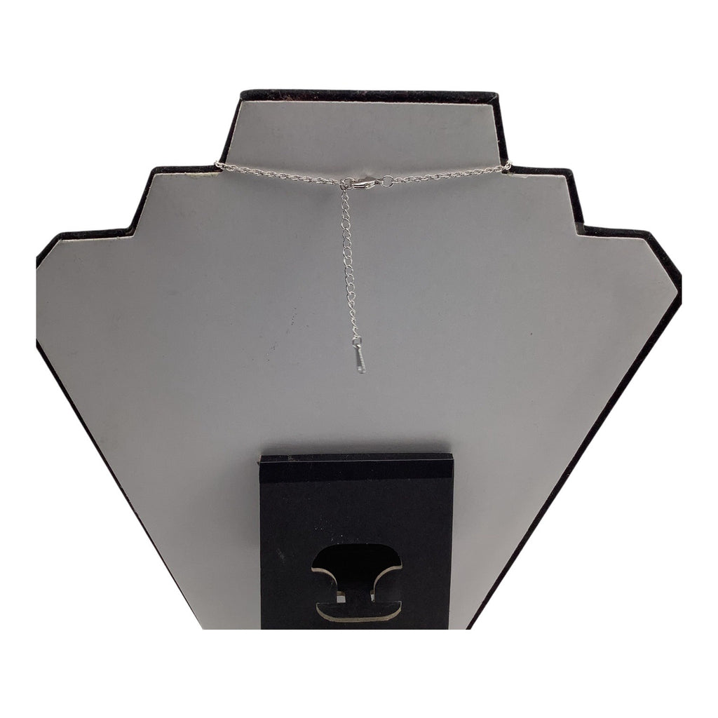 Blue Swarovski Crystal Heart Necklace W/ Silver Stars Pendant Adjustable Chain