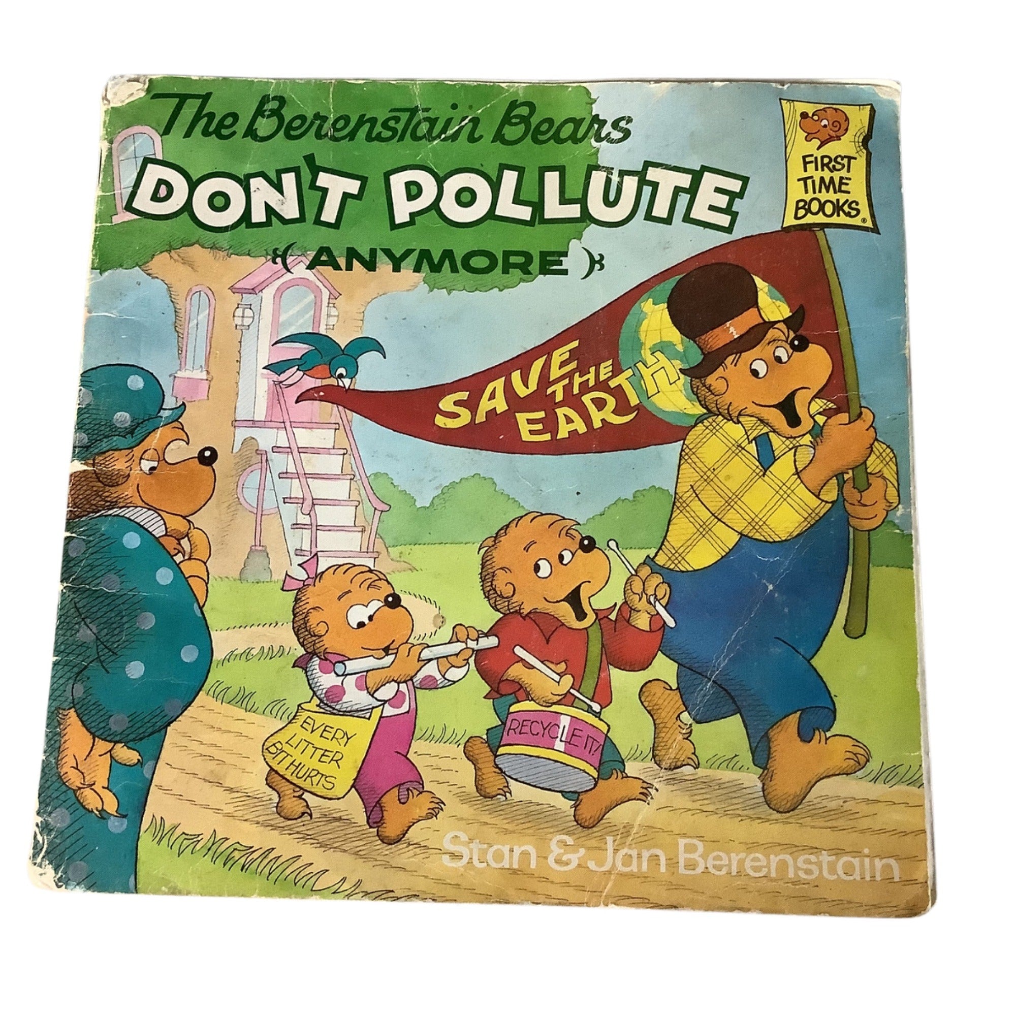 The Berenstain Bears Dont Pollute Anymore 1991 Vintage Stan & Jan Berenstain Paperback