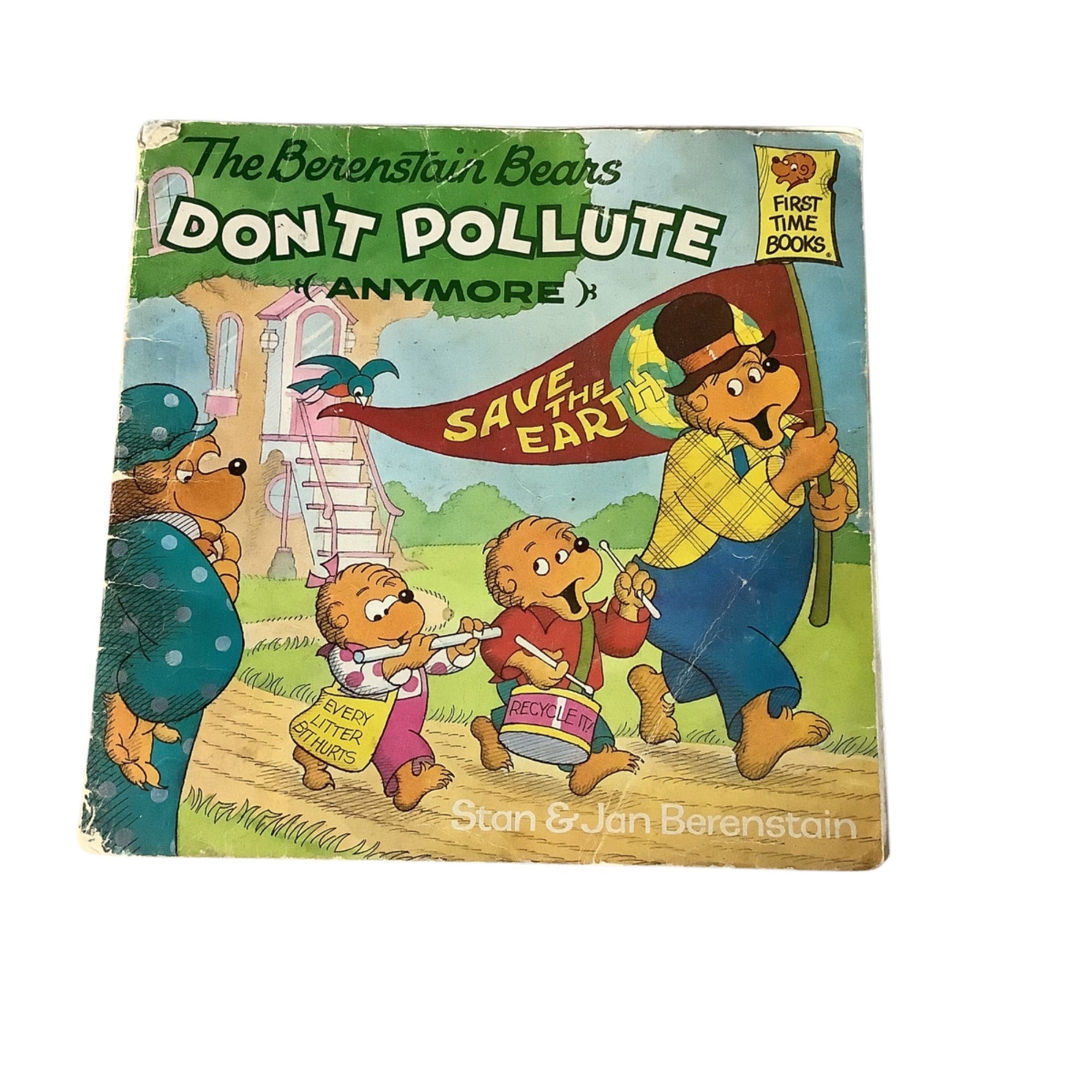 The Berenstain Bears Dont Pollute Anymore 1991 Vintage Stan & Jan Berenstain Paperback