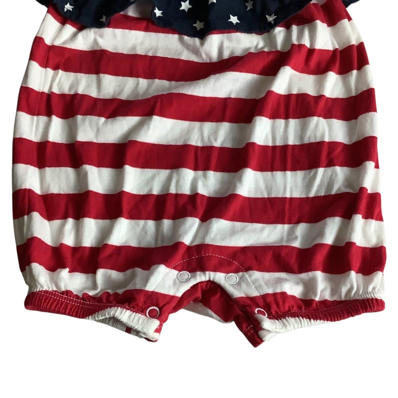 The Childrens Place Baby Girl 4th Of July Romper Summer One Piece Size 0-3 Months