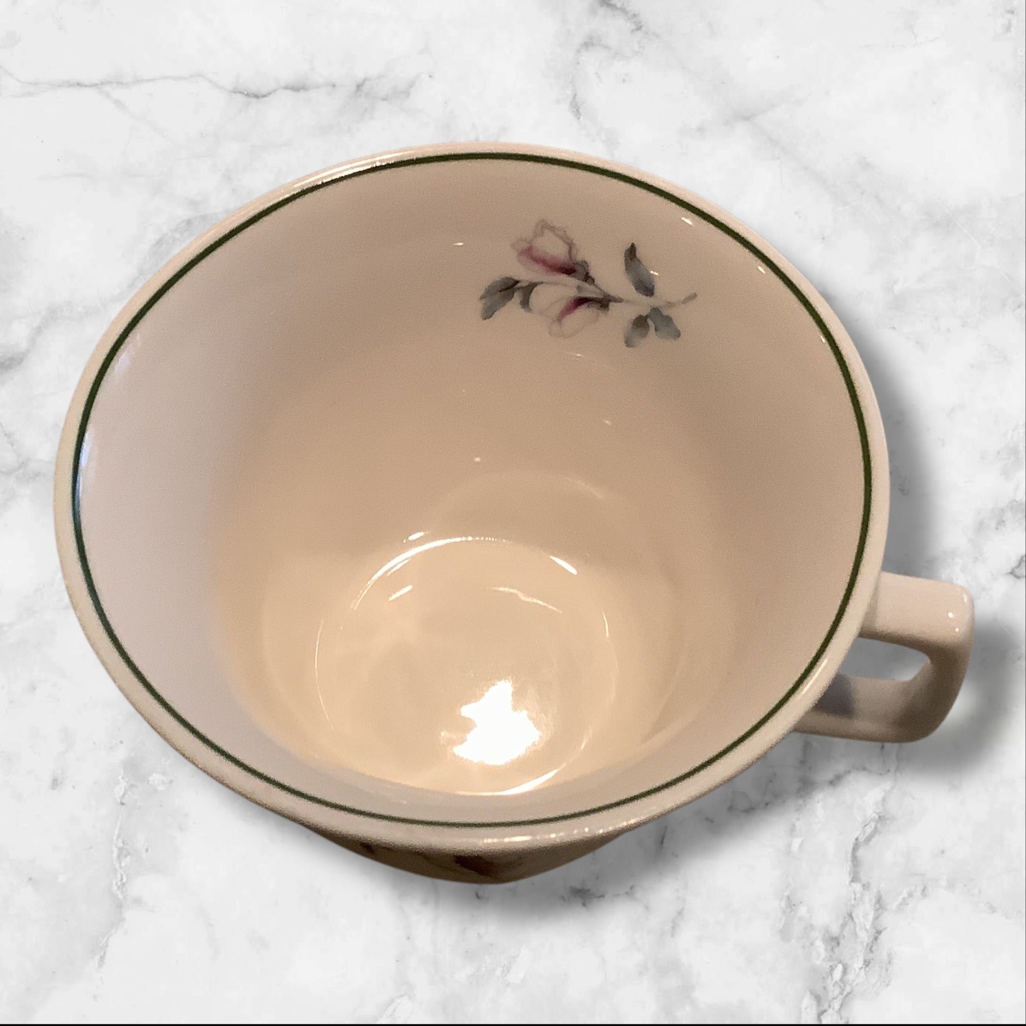 Grace Teaware Floral Pattern Bone China Cup & Saucer Set Of 2