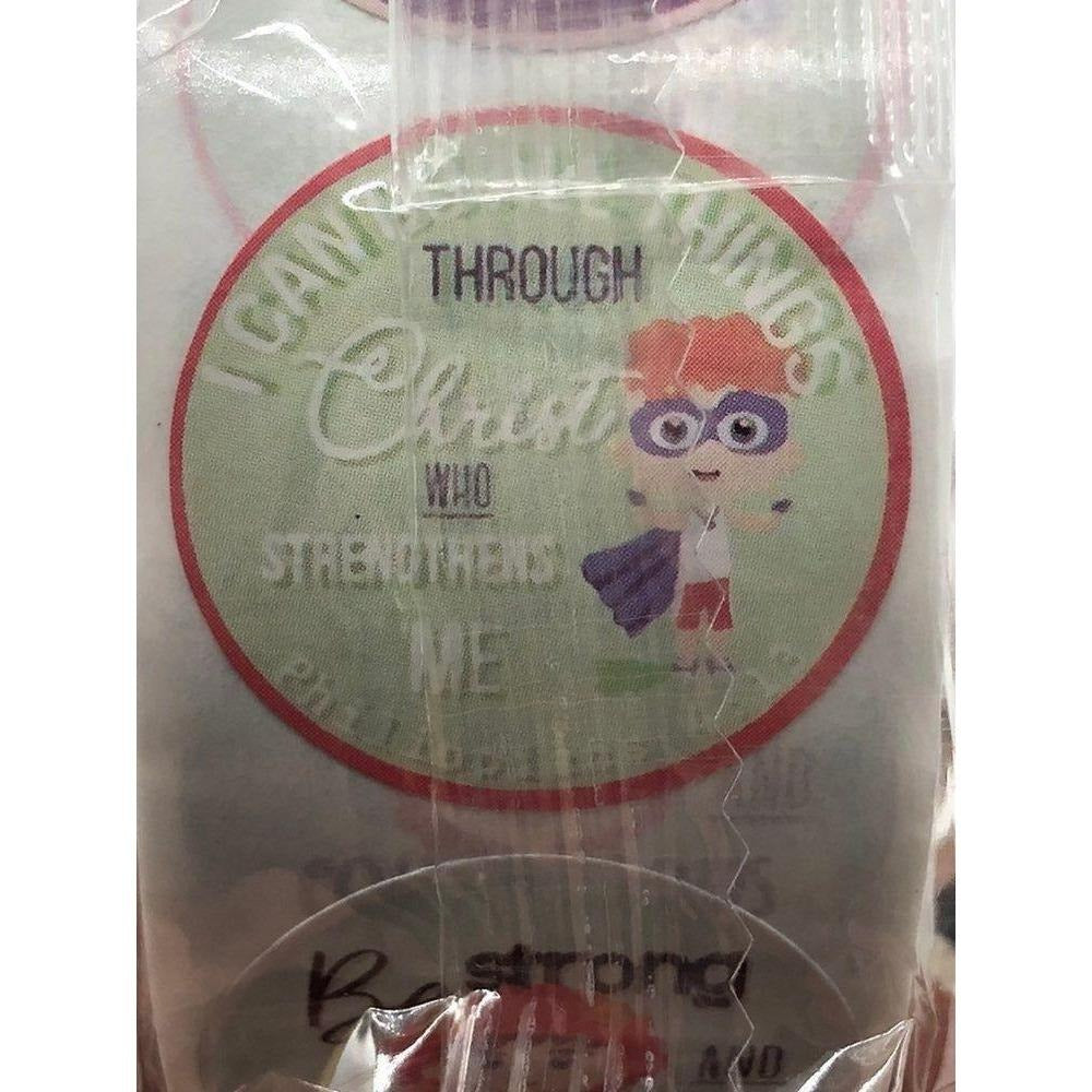 Inspirational Bible Verse Thank You Stickers Roll 4 Alternative Designs 500 1in