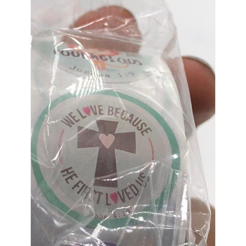 Inspirational Bible Verse Thank You Stickers Roll 4 Alternative Designs 500 1in