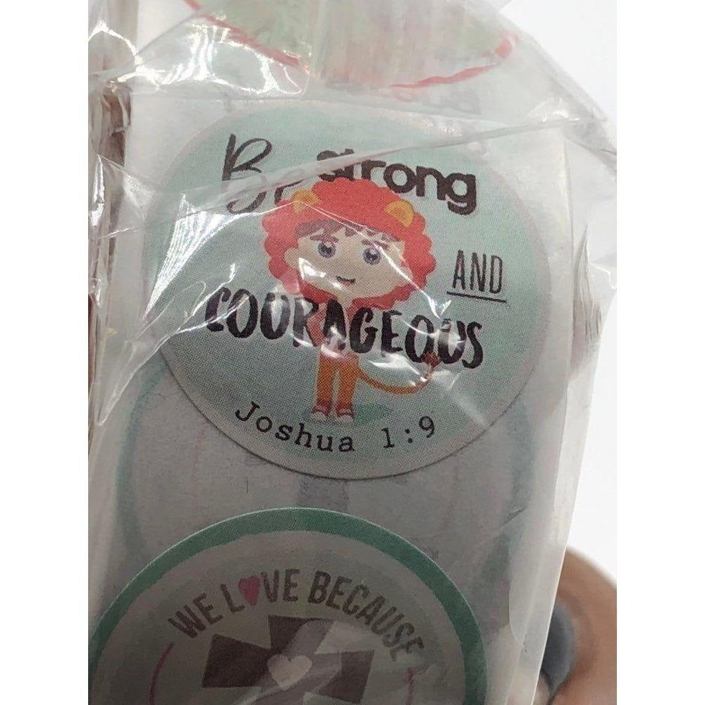 Inspirational Bible Verse Thank You Stickers Roll 4 Alternative Designs 500 1in