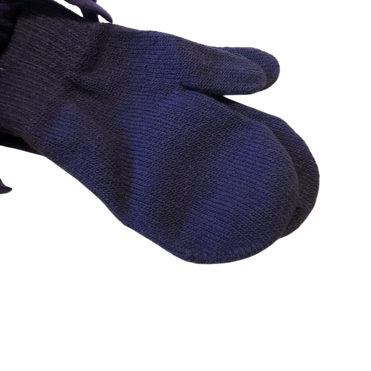 Basic Editions Girls Winter Fleece Hat & Mitten Set Purple Multicolor Hearts