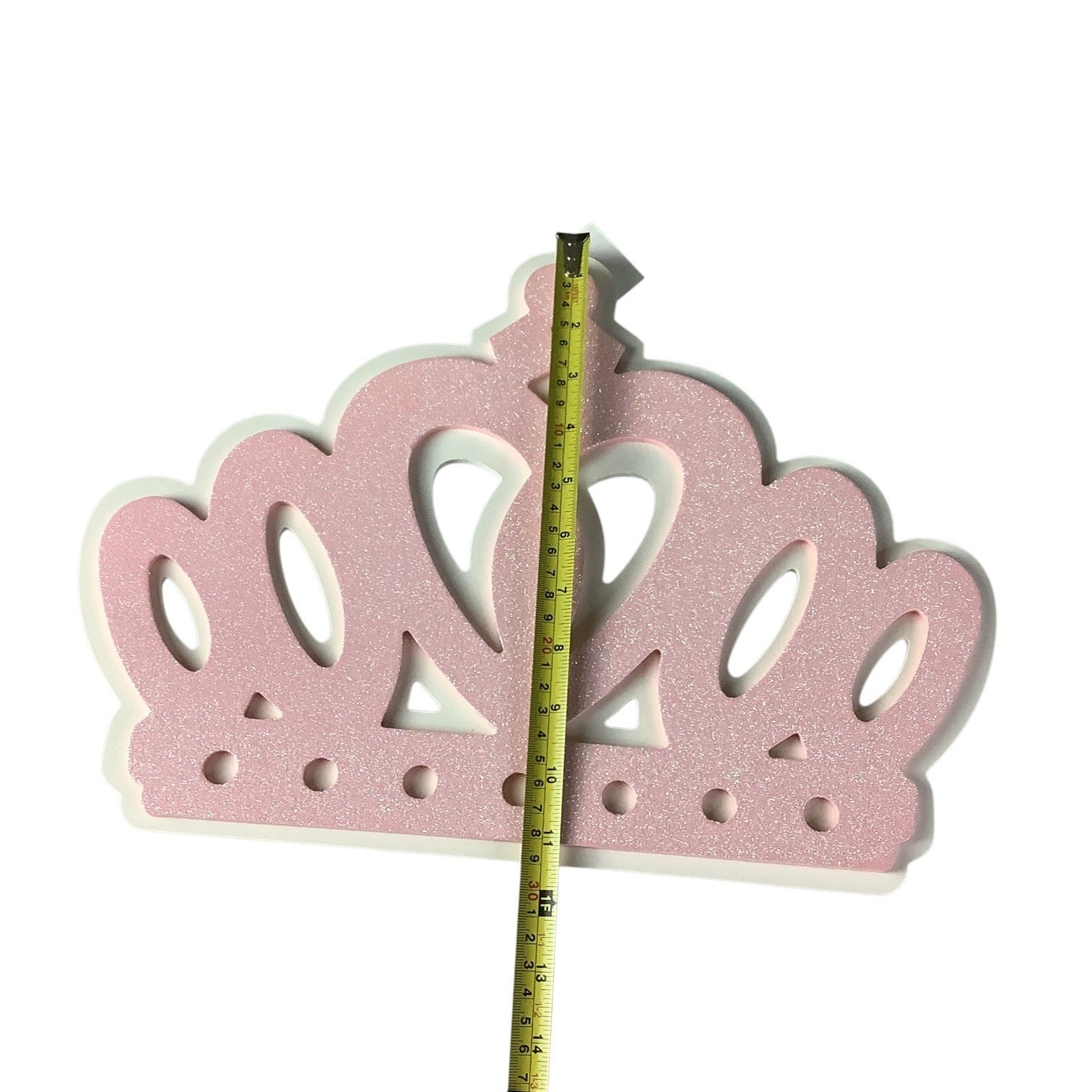 Hobby Lobby Pink Glitter Tiara Crown Wall Hanging Baby Girl's Bedroom Decor