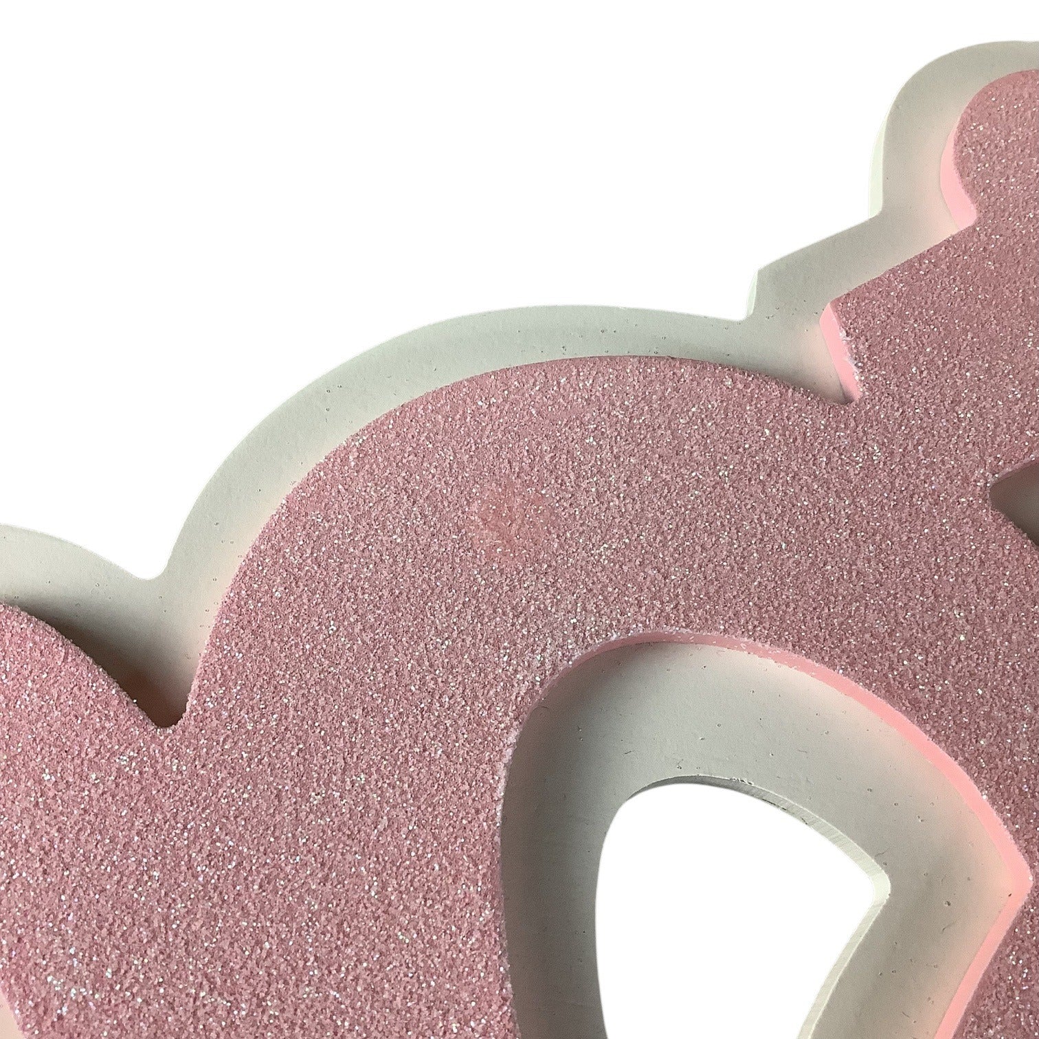 Hobby Lobby Pink Glitter Tiara Crown Wall Hanging Baby Girl's Bedroom Decor