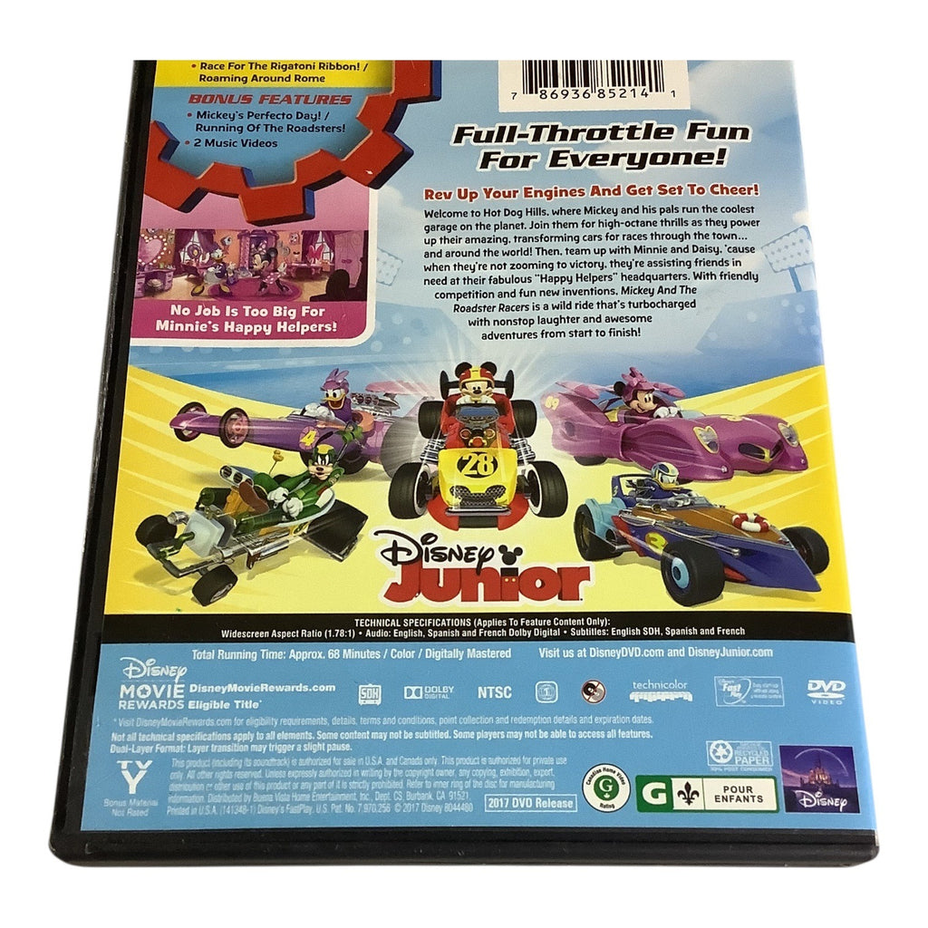 Disney Junior Mickey And The Roadster Racers DVD Ready Set Go 2017 NTSC