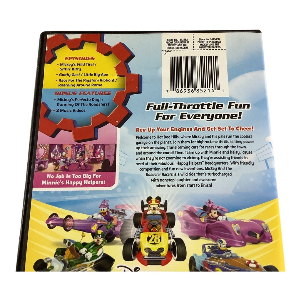 Disney Junior Mickey And The Roadster Racers DVD Ready Set Go 2017 NTSC