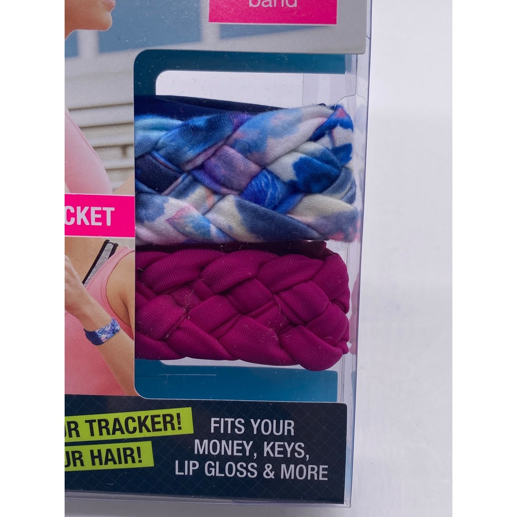 Scunci Everyday & Active Fashionably Fit 2 In 1 Hair + Wrist Band Hidden Pocket