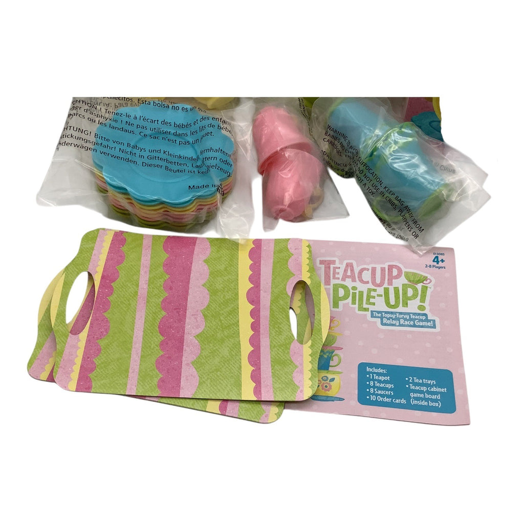 Educational Insights Teacup Pile-Up! Preschool Relay Game Fun Educational Game