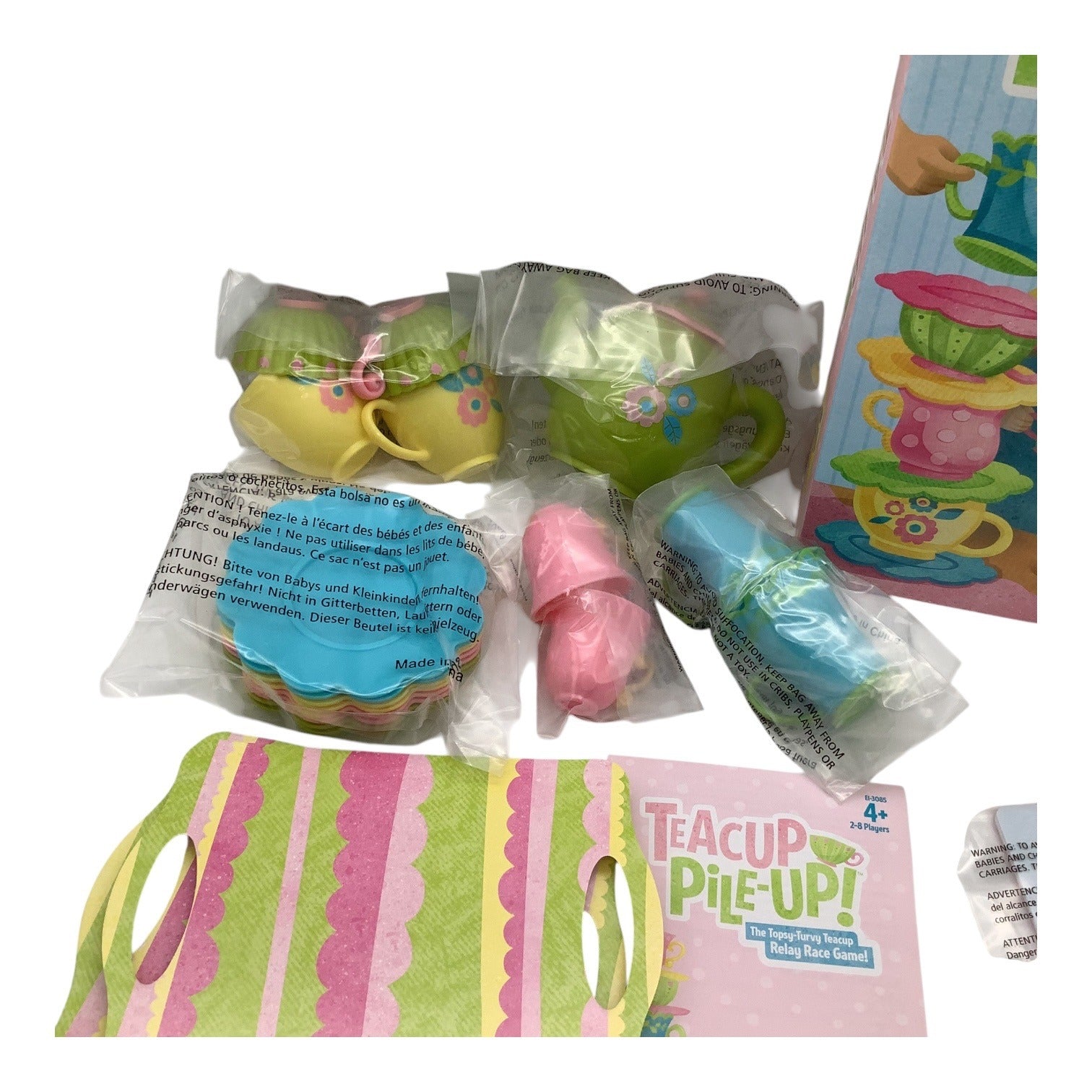 Educational Insights Teacup Pile-Up! Preschool Relay Game Fun Educational Game