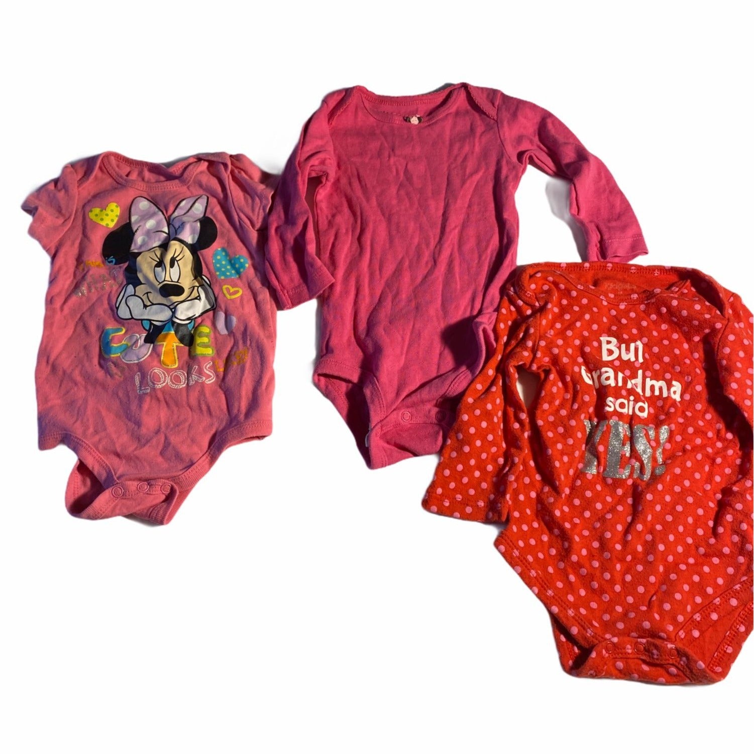 Girls Tee Lot 3 Pc Size 6-9 M One Piece T-Shirt Multicolor Graphic