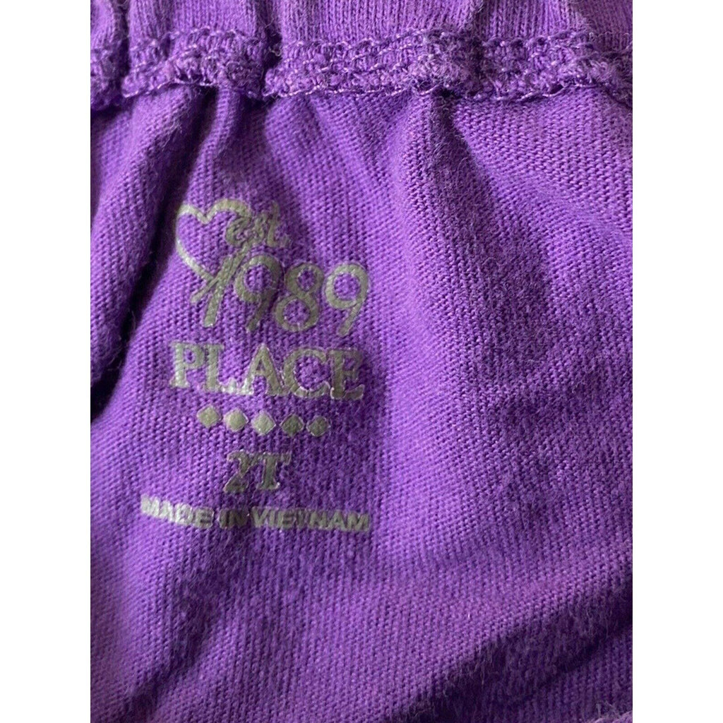 The Childrens Place Toddler Girls Tank Top Purple Size 2T Flower Butterfly Print