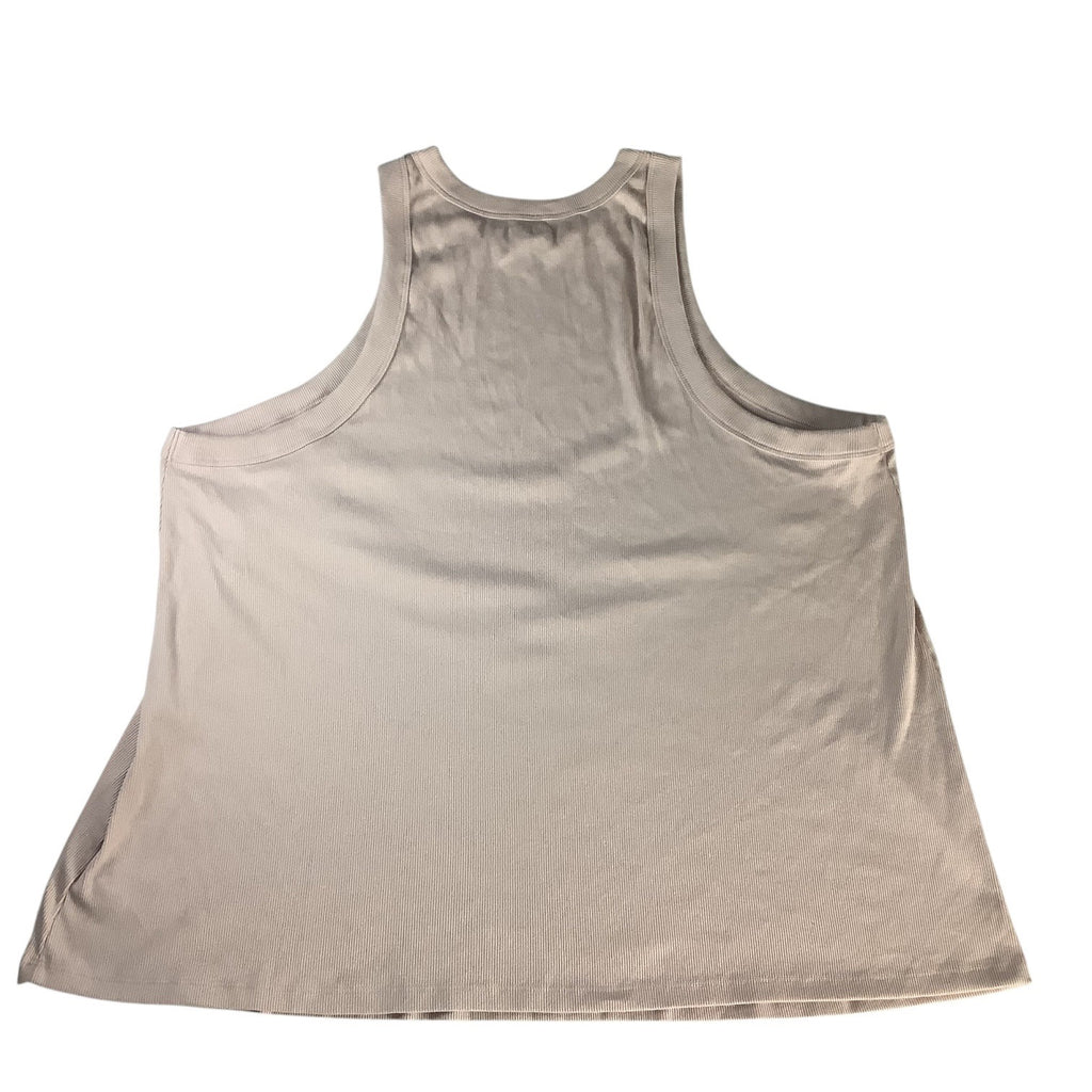Old Navy Women’s Plus Ribbed Tank Top 4X Beige Nude Sleeveless Casual Shirt