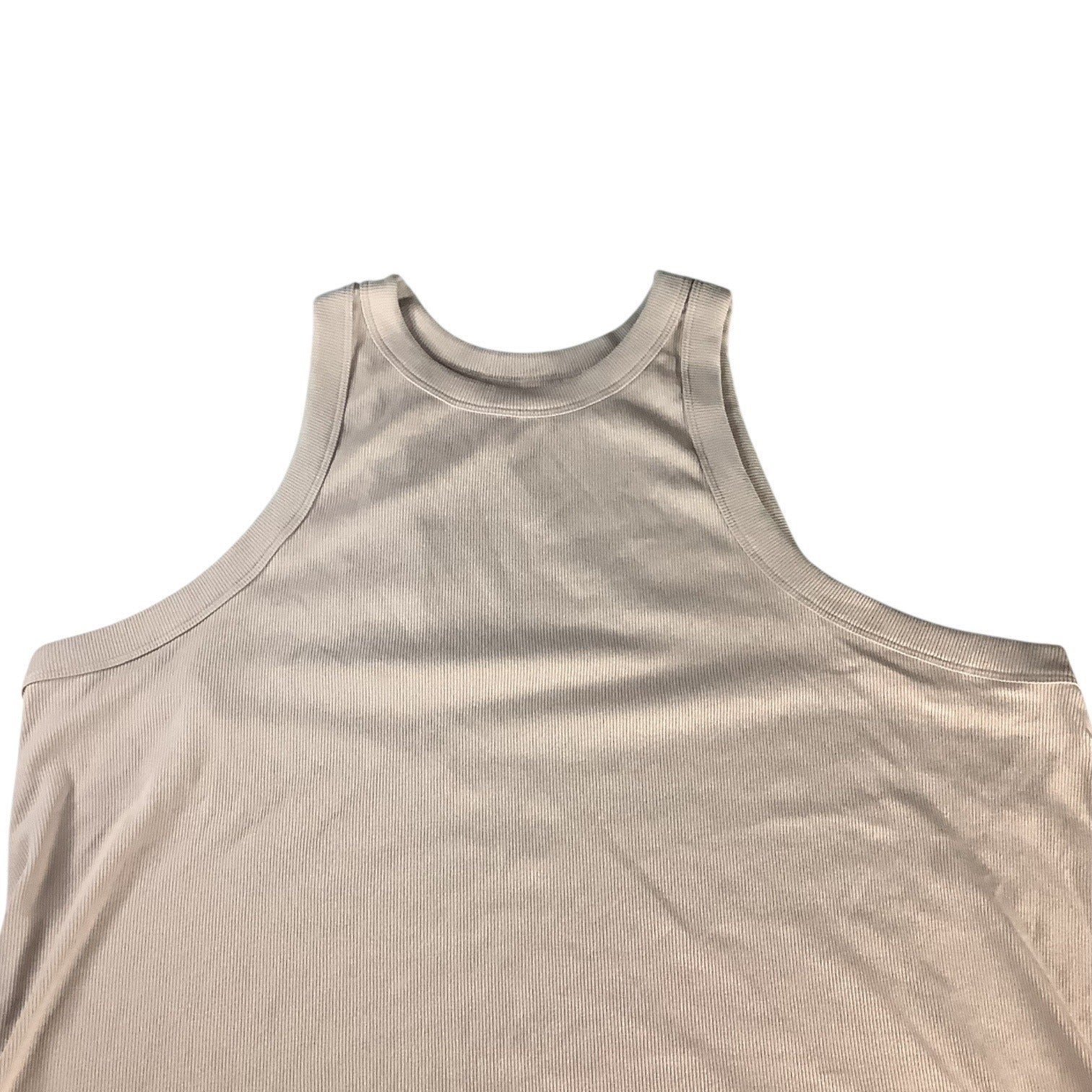 Old Navy Women’s Plus Ribbed Tank Top 4X Beige Nude Sleeveless Casual Shirt