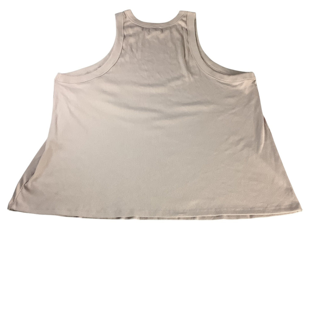 Old Navy Women’s Plus Ribbed Tank Top 4X Beige Nude Sleeveless Casual Shirt