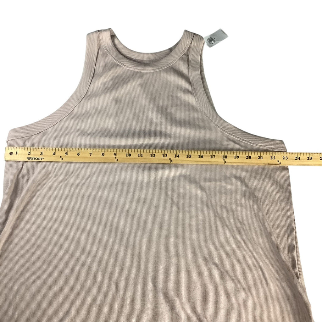 Old Navy Women’s Plus Ribbed Tank Top 4X Beige Nude Sleeveless Casual Shirt